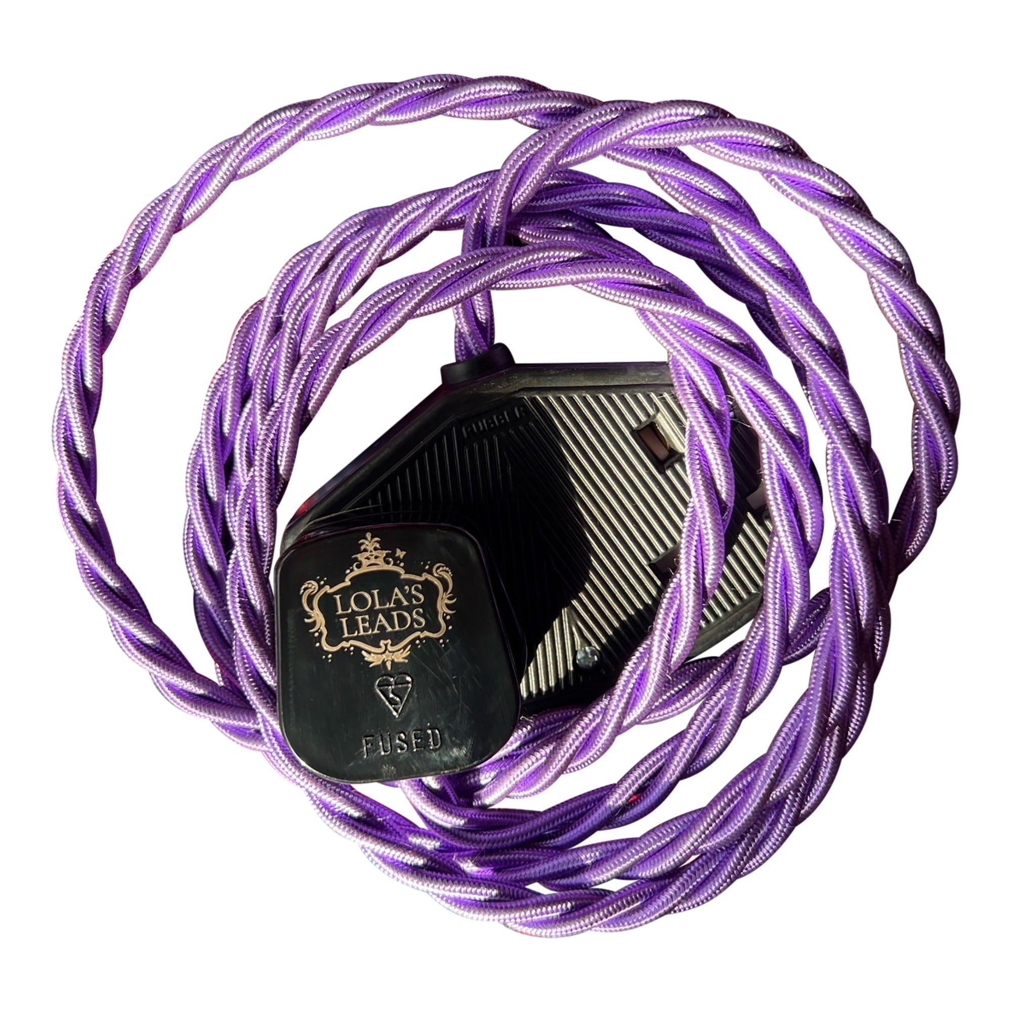 Violet - Lola's Leads Fabric Extension Cable