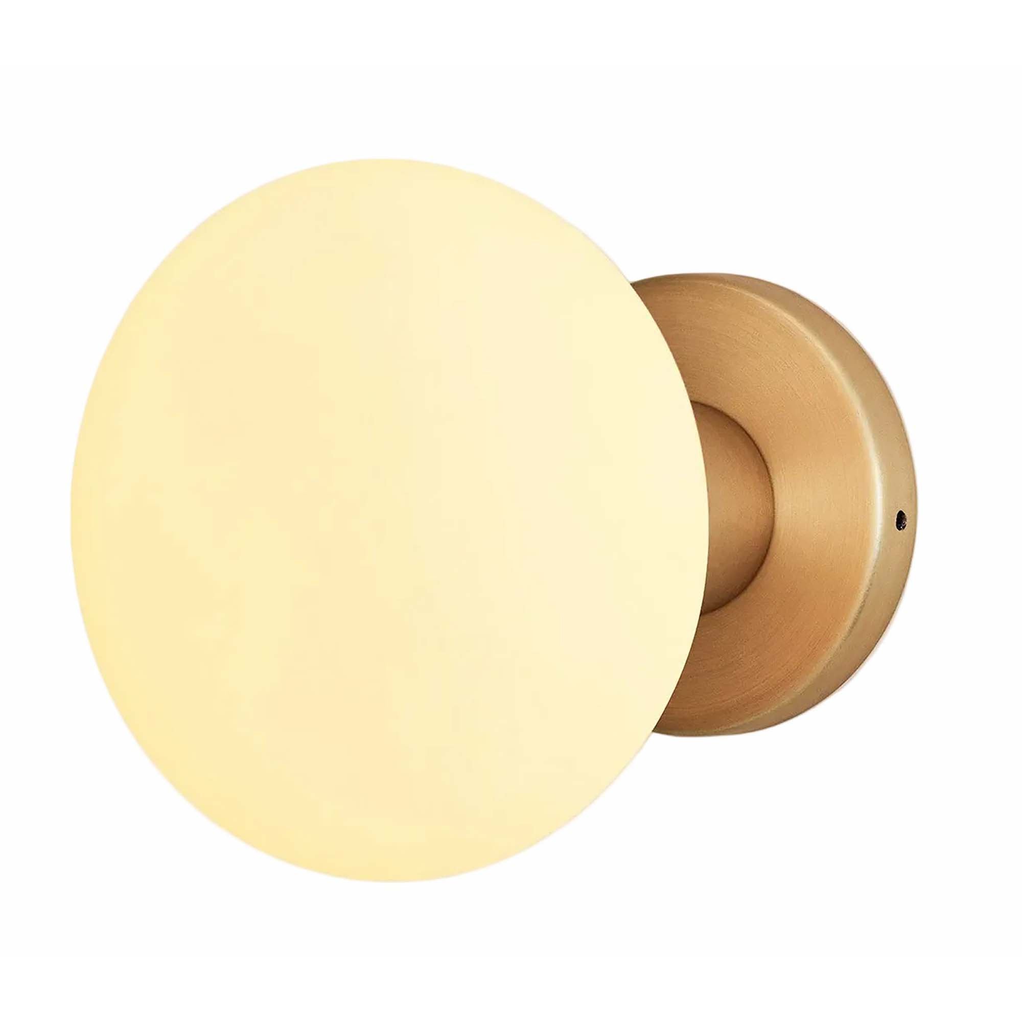 Lochan Wall Light in Brass + Oval Dim to Warm
