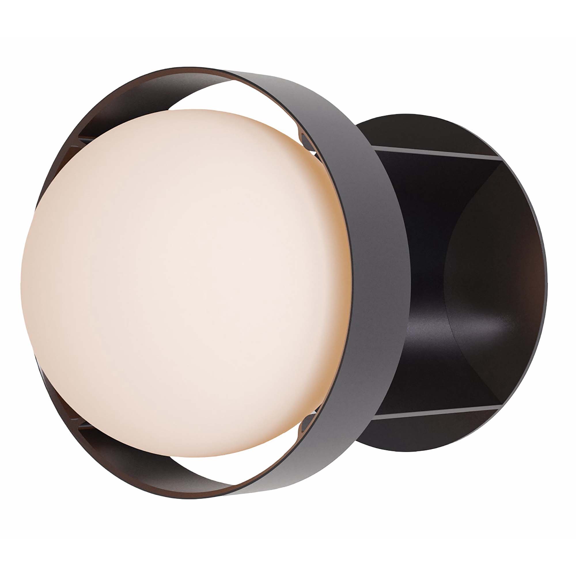 Loop Wall Light in Dark Grey + Sphere IV