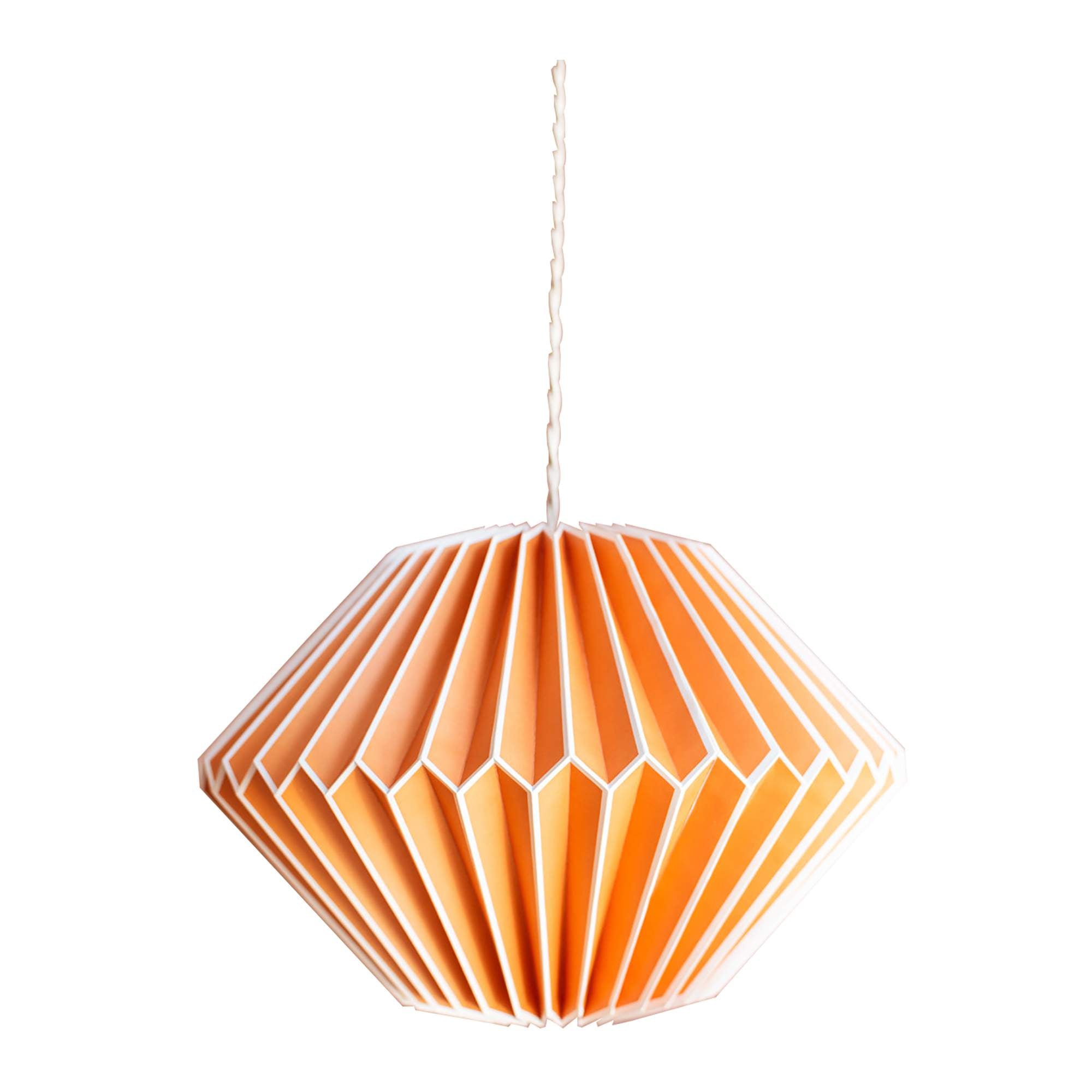 Orange Paper Lampshade