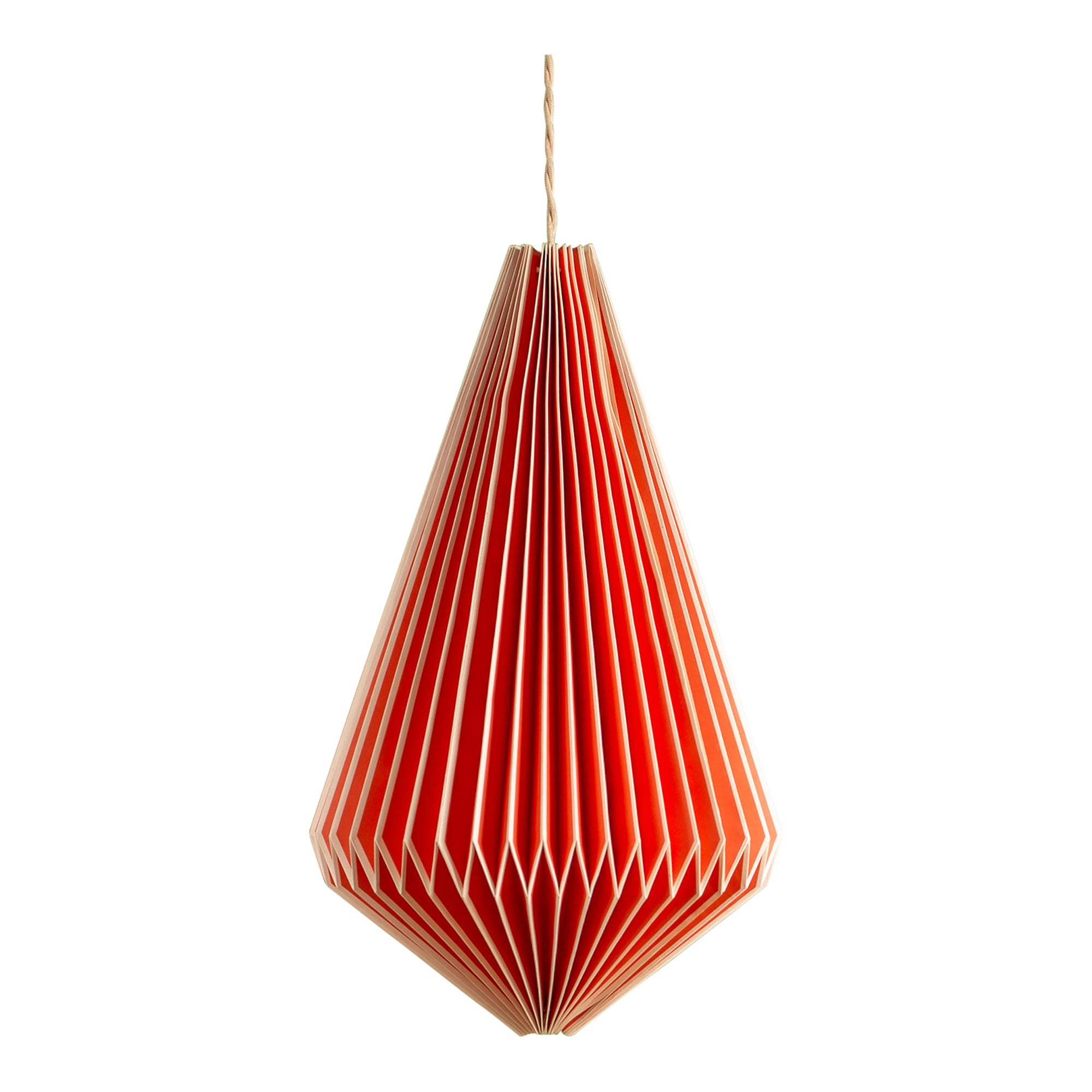 Red Pendant Paper Lampshade
