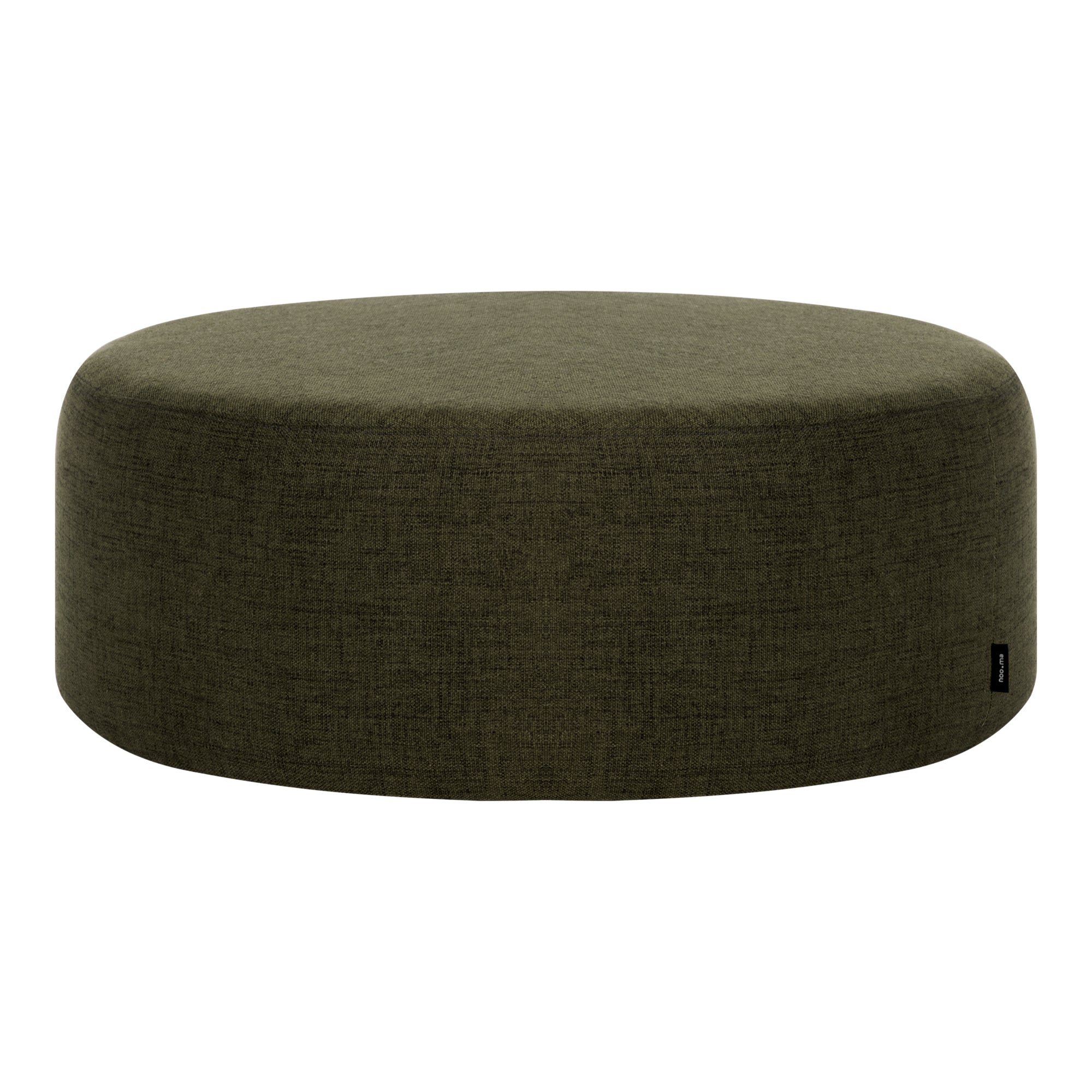 Folk Wide Pouf | Green