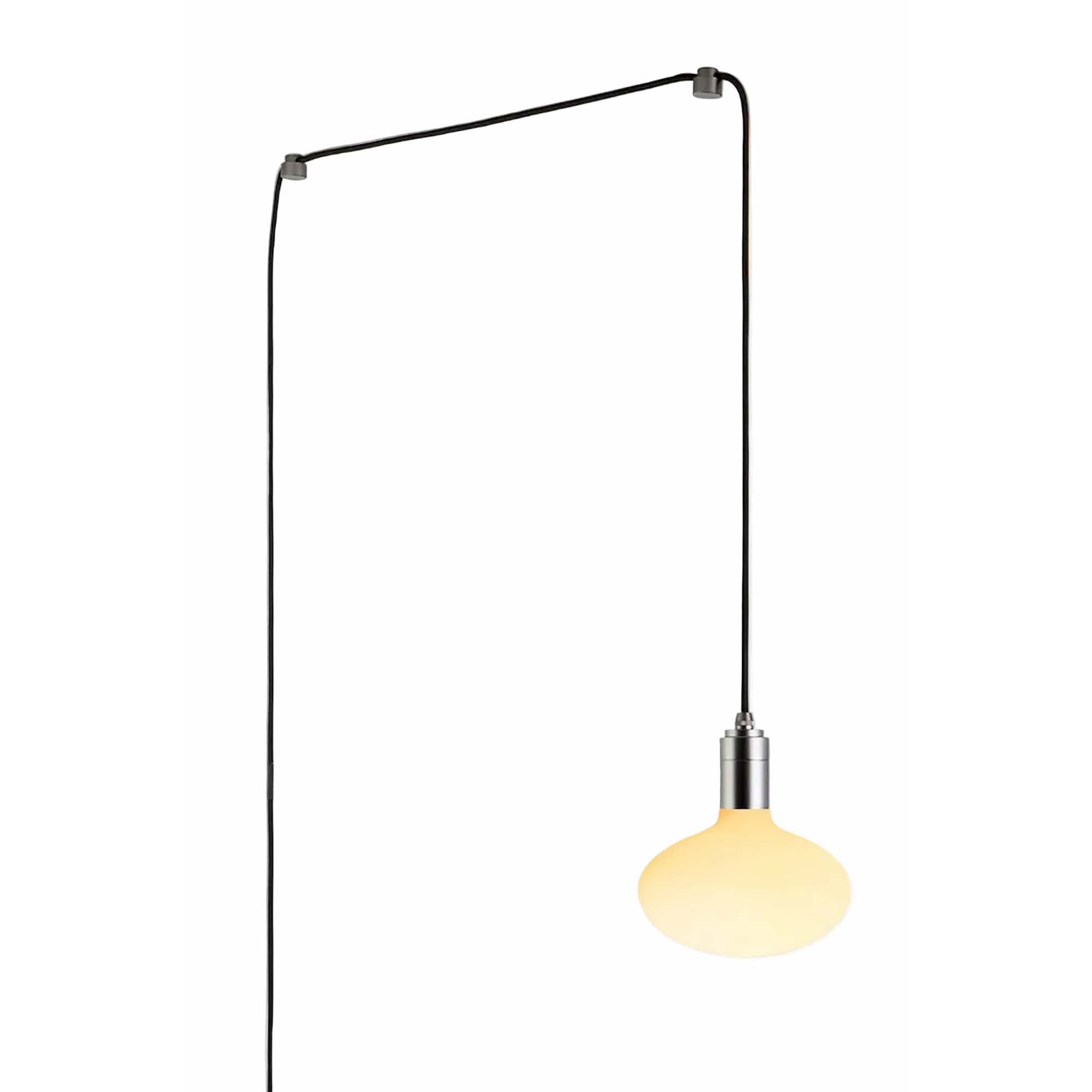 Oval Dim-to-Warm Plug-In Pendant in Graphite