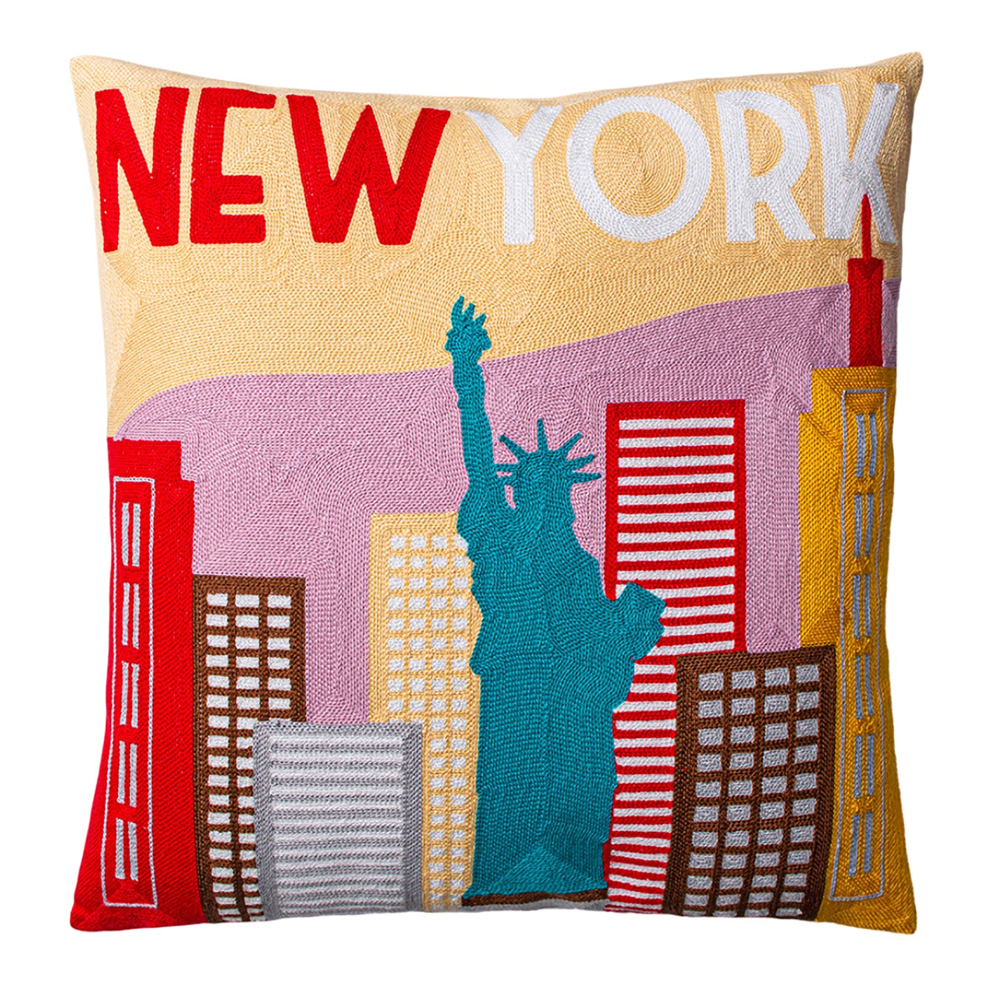 New York Needlepoint Cushion