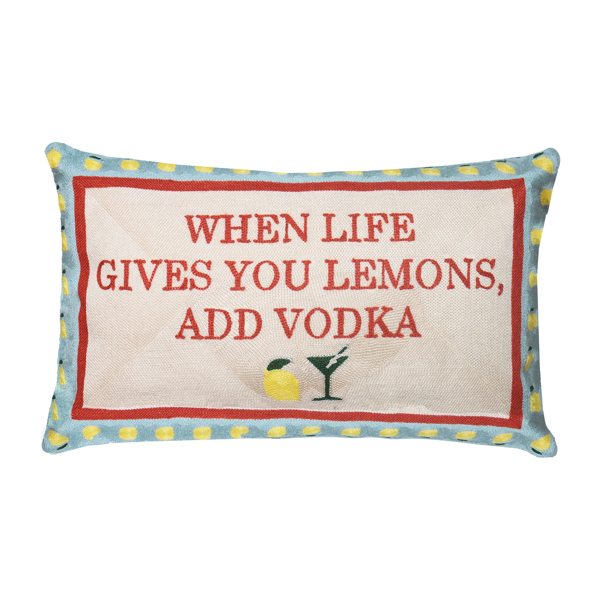 When Life Gives You Lemons Needlepoint Cushion