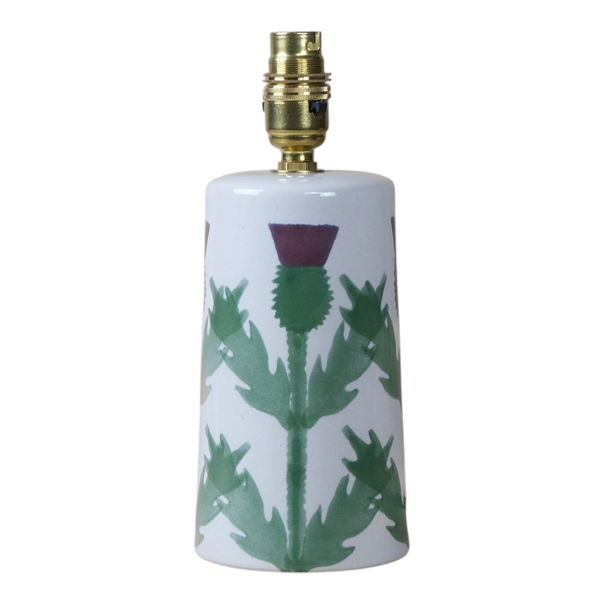 Cream Thistle Small Tapered Lamp