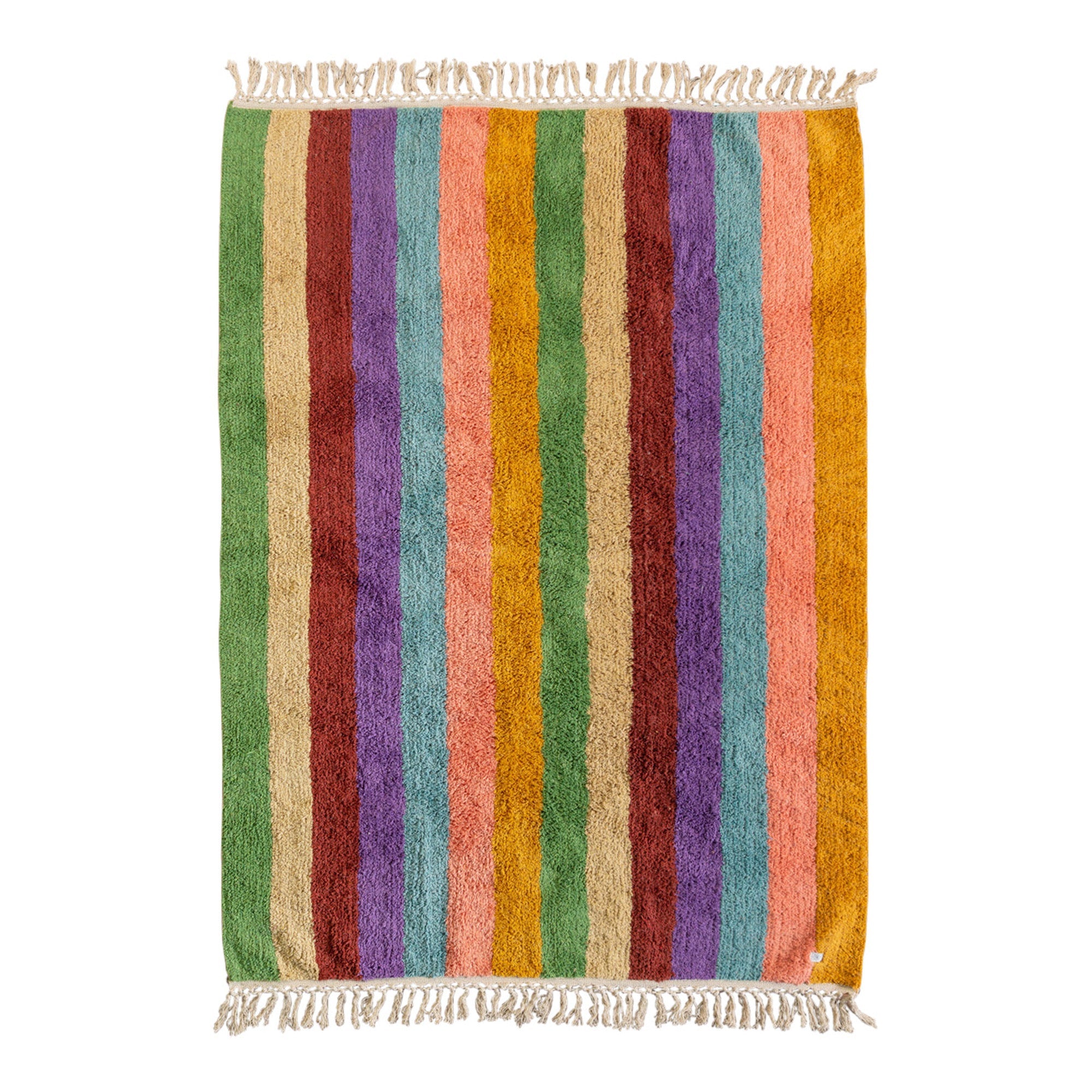 Beryl Striped Recycled Cotton Rug