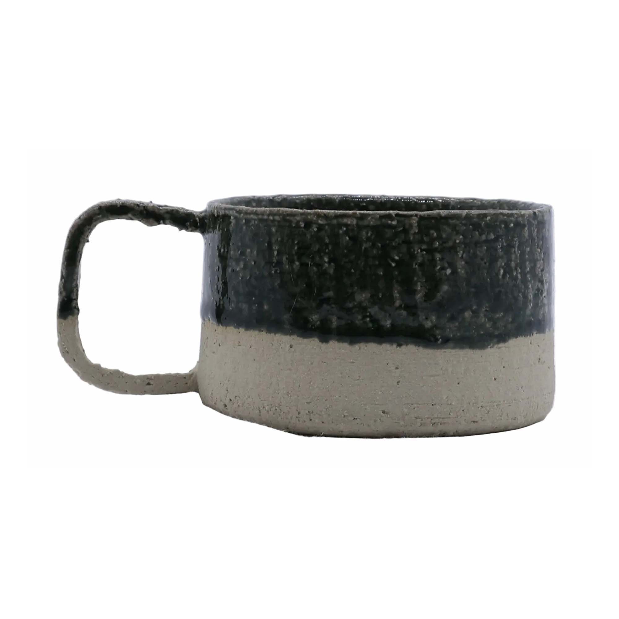 Bluverde Grande Handmade Milled Stoneware Big Ceramic Mug