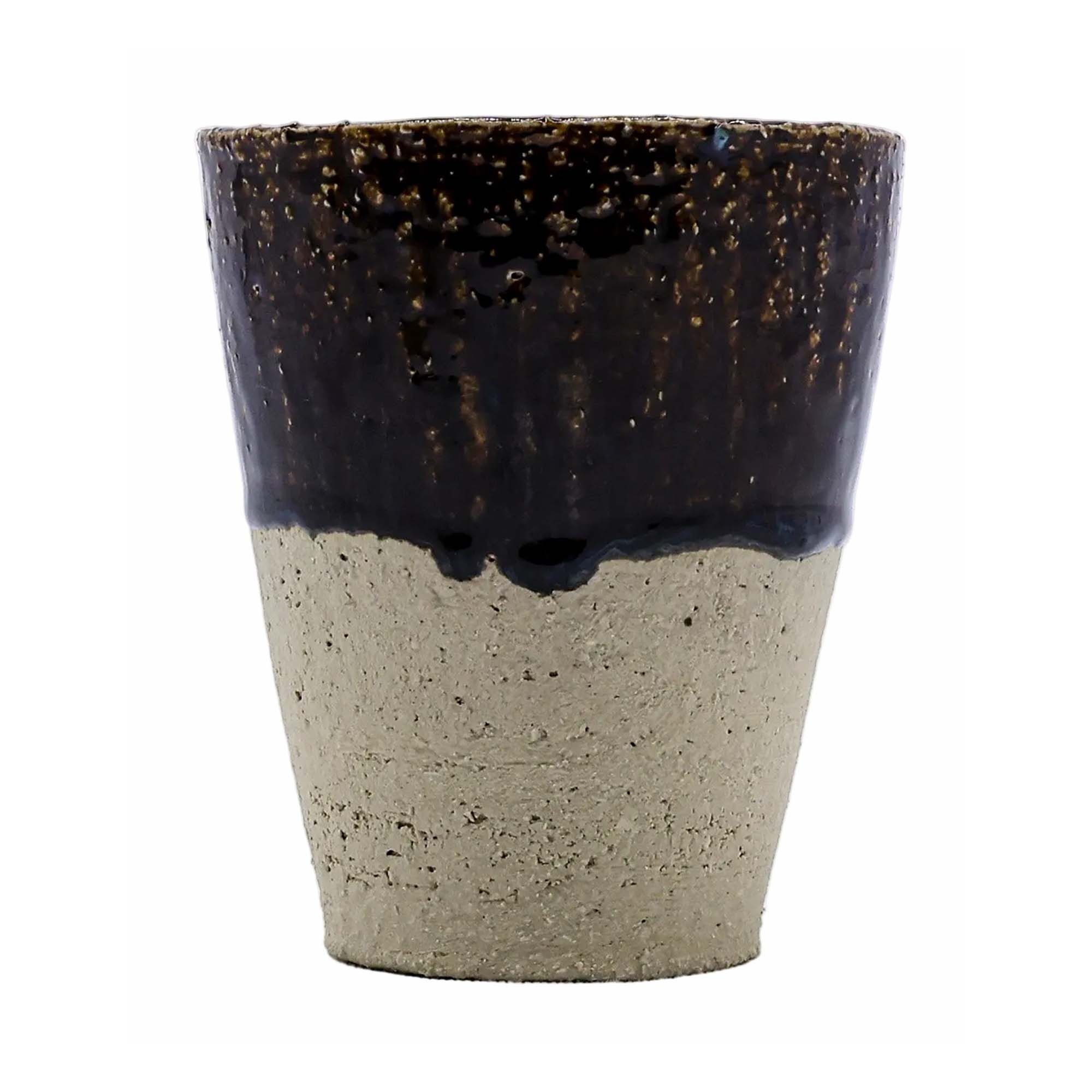 Bluvio Quadra Milled Stoneware Tall Handmade Ceramic Cup