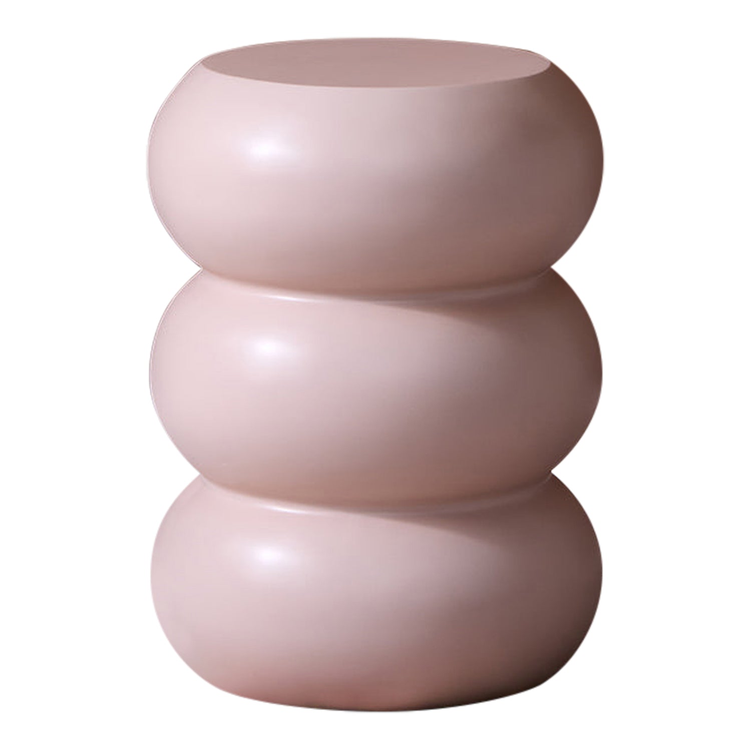 Essie Curvy Side Table in Desert Rose