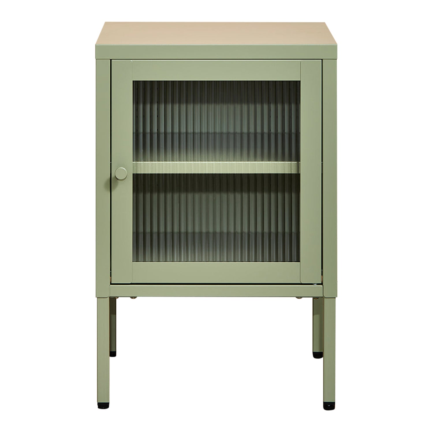 Small Simkin Bedside Cabinet in Sage Right Hand Opening