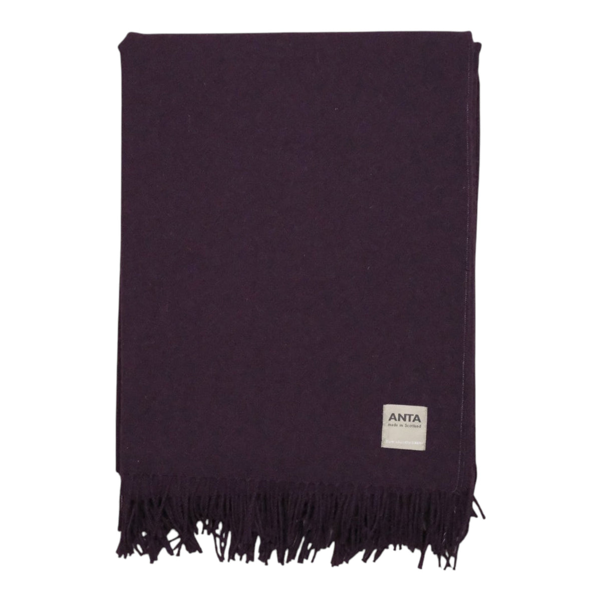 Blackcurrant Scottish Lambswool Throw