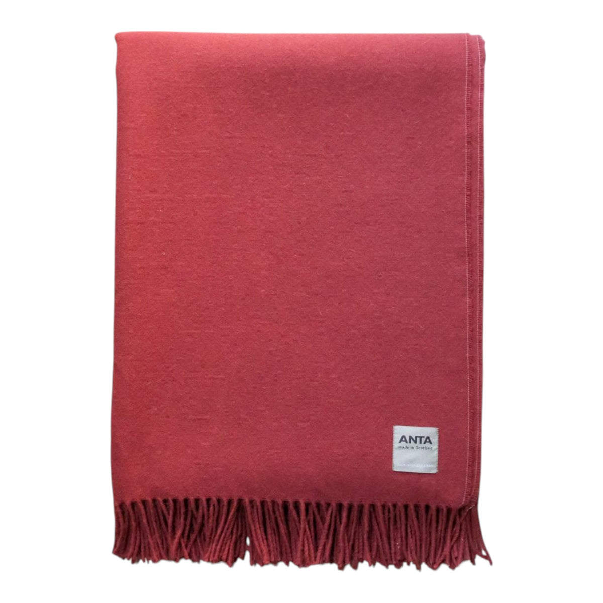 Strawberry Scottish Lambswool Throw