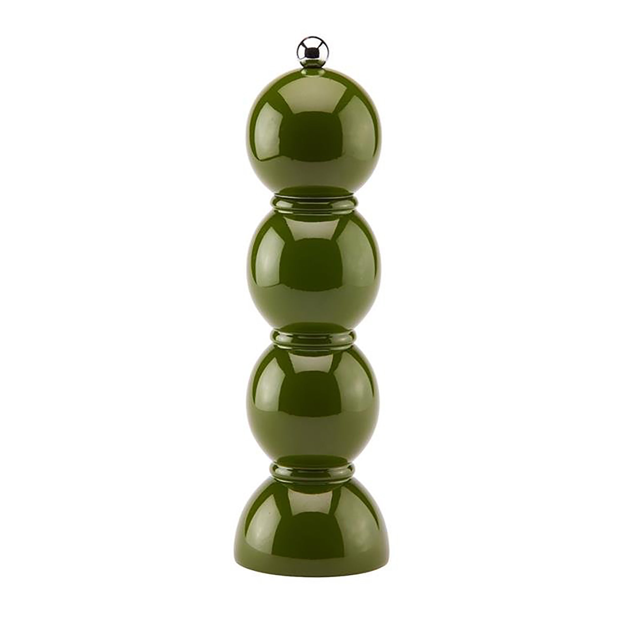 Khaki Bobbin Lacquer Salt or Pepper Mill