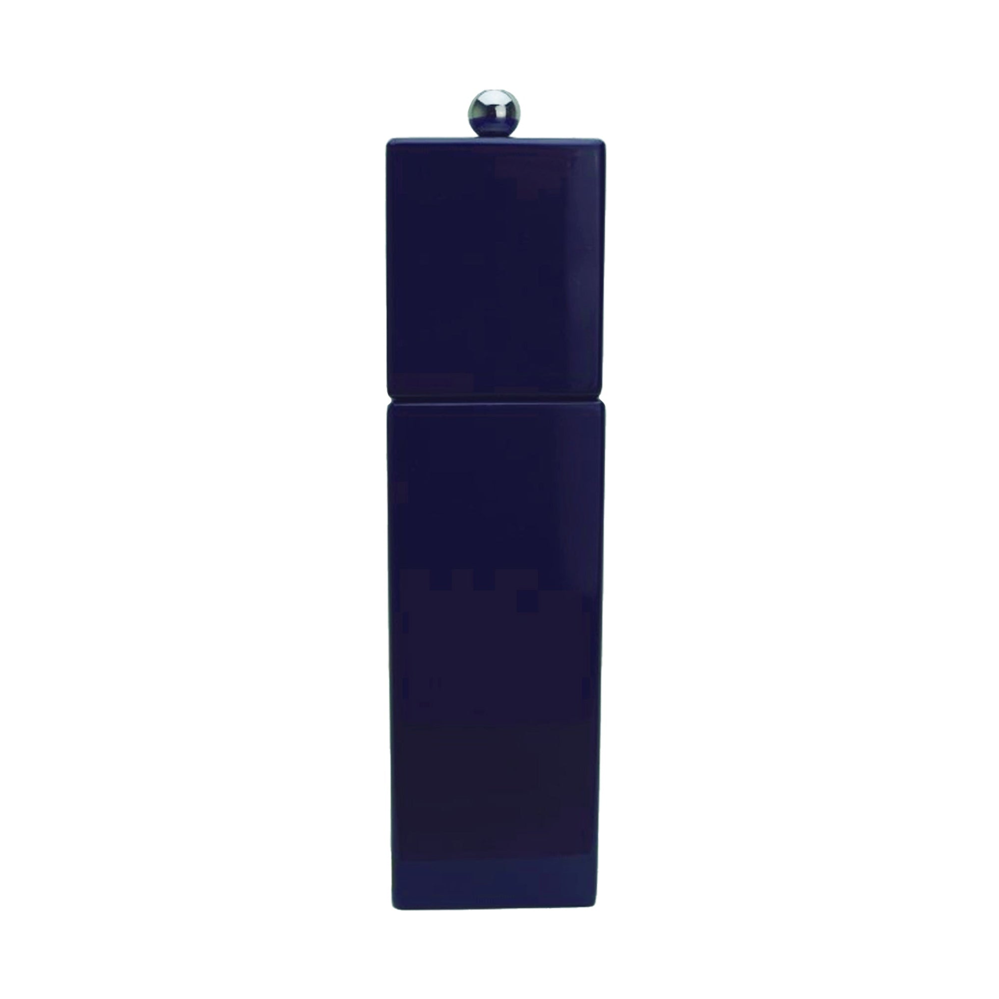 Navy Square Pillar Salt or Pepper Mill