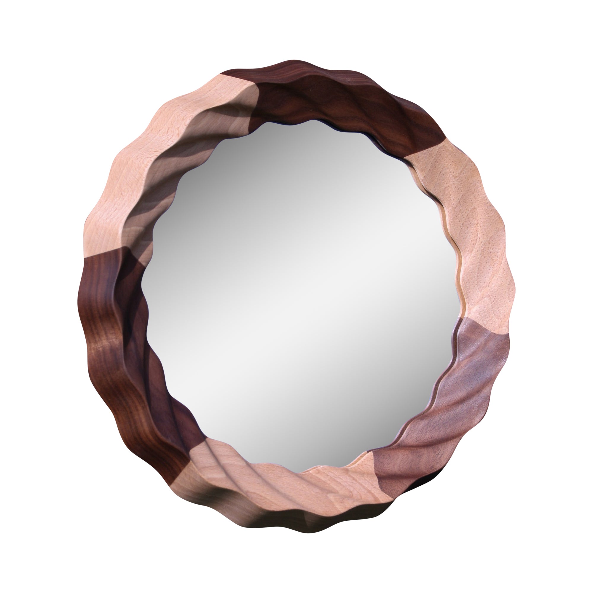 Kruller Extra Mirror - Beech & Walnut