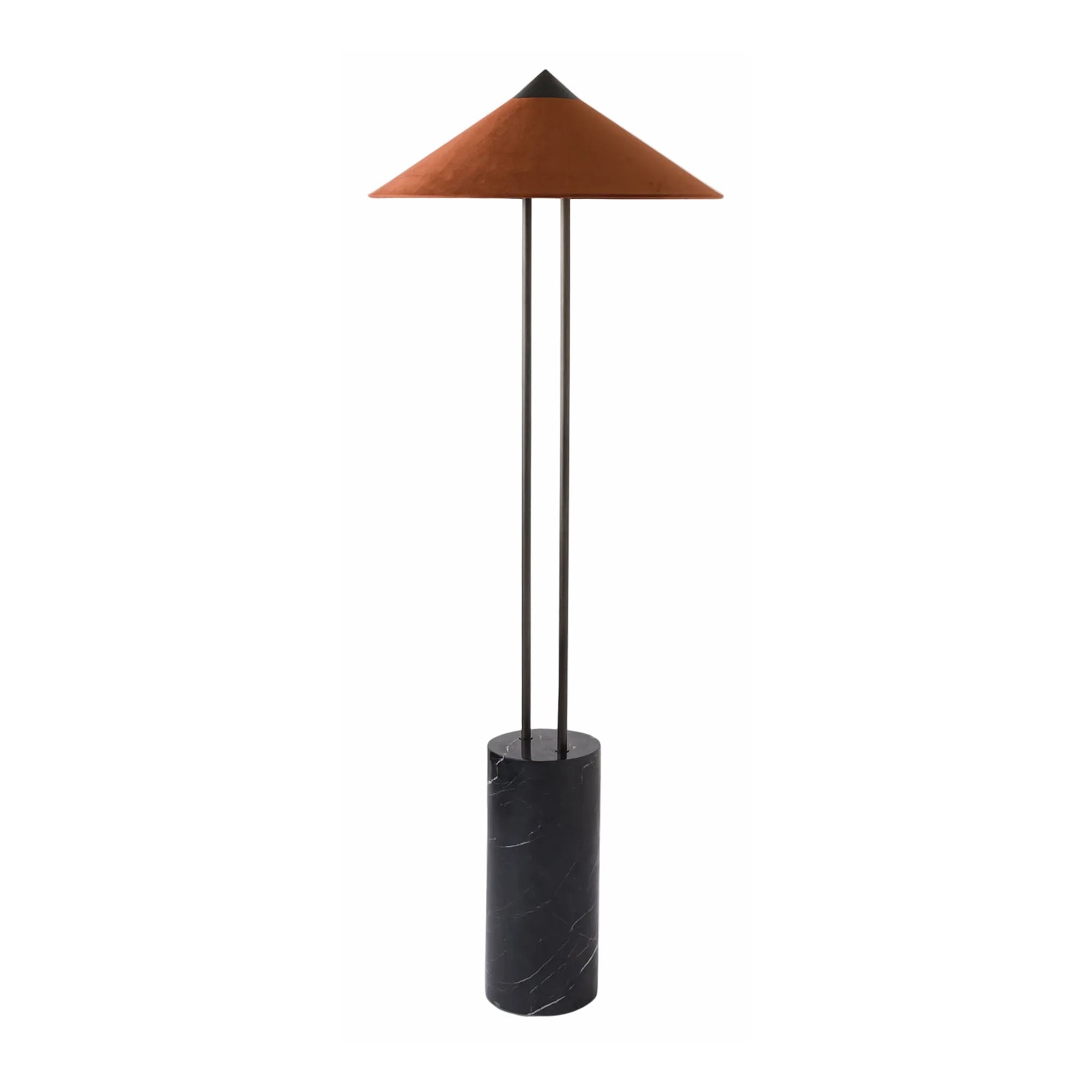 Titan Black Marble Floor Lamp