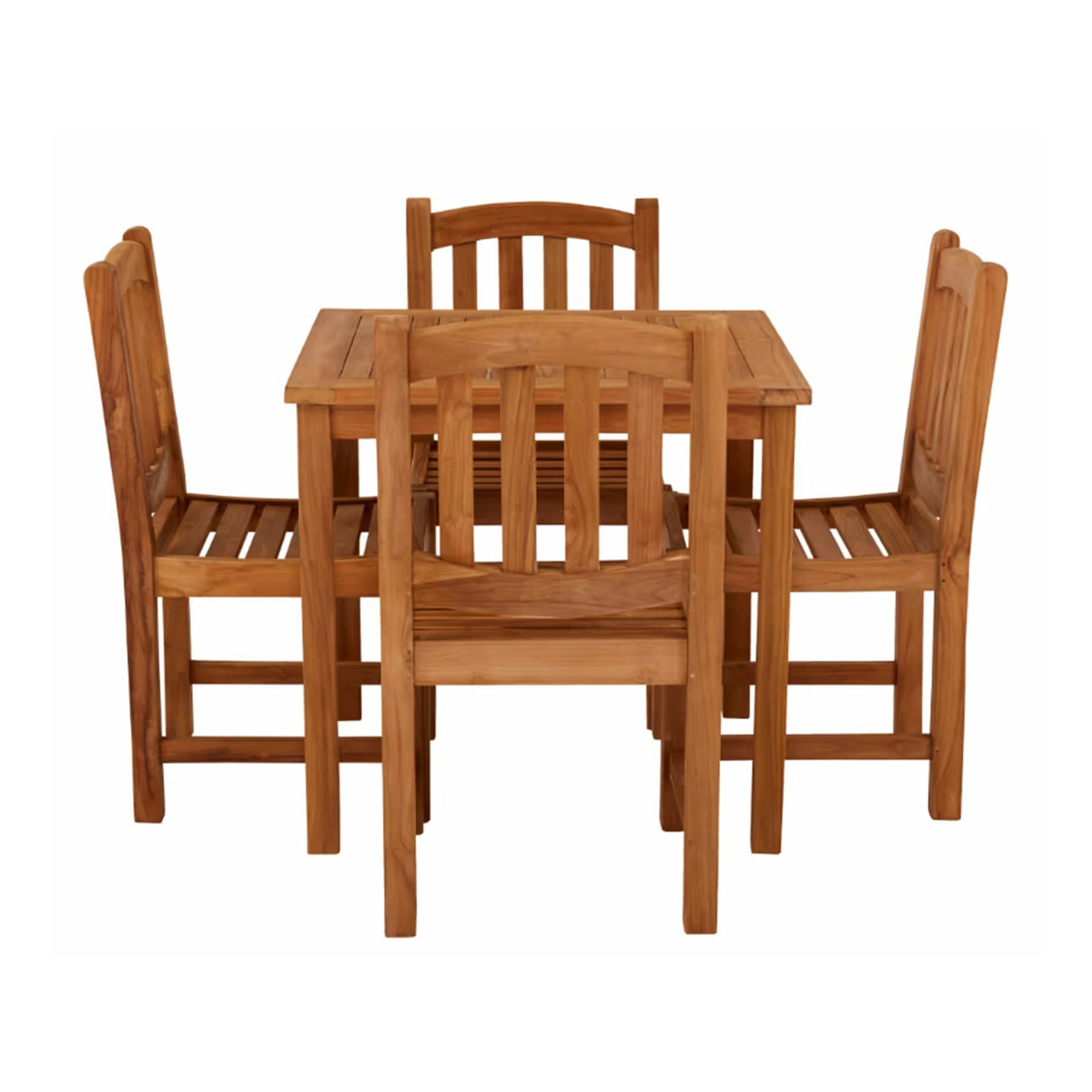 Marbrook Teak Table 80cm x 80cm & 4 Malvern Chairs