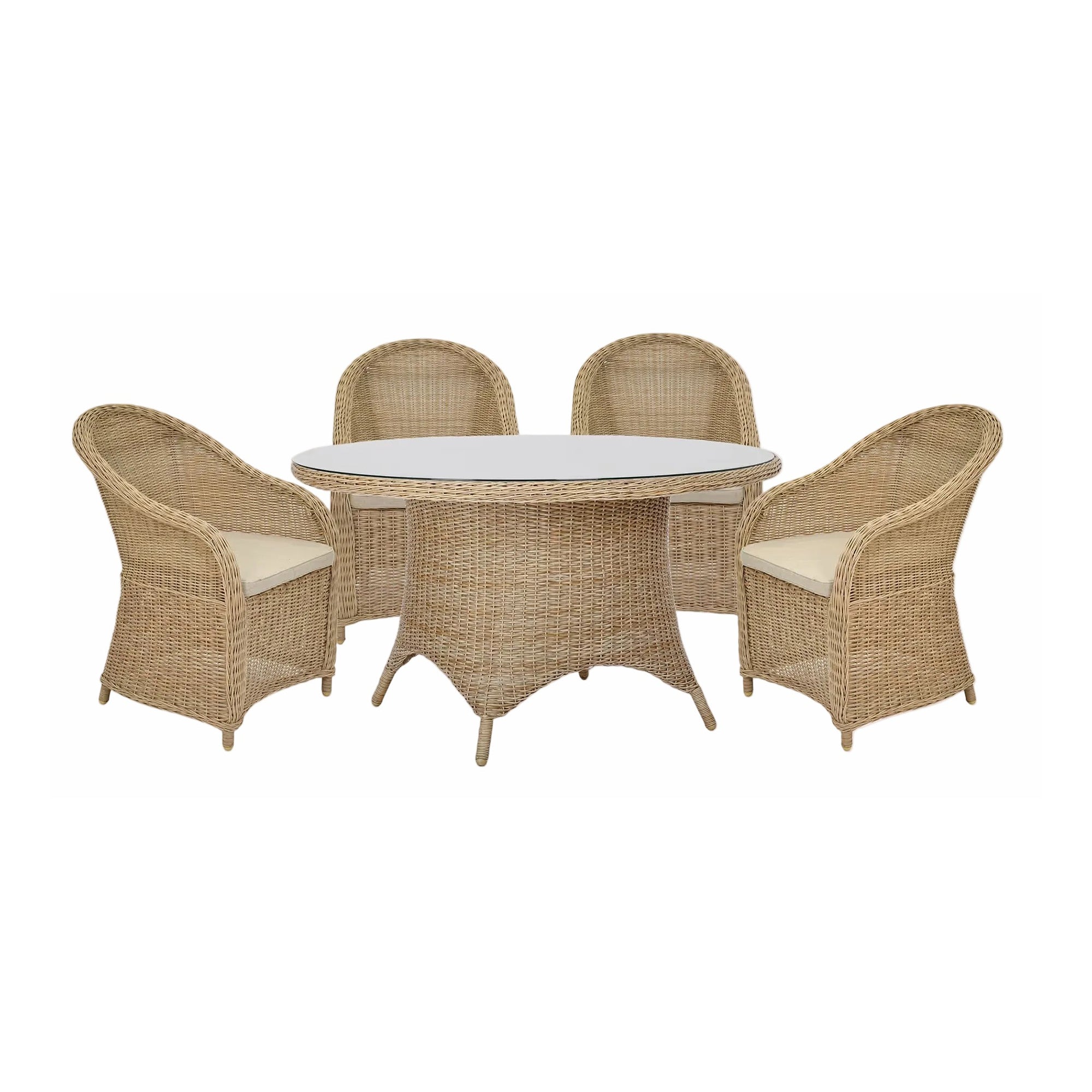 Brayford Dining Table & Chairs Set | Large | Natural