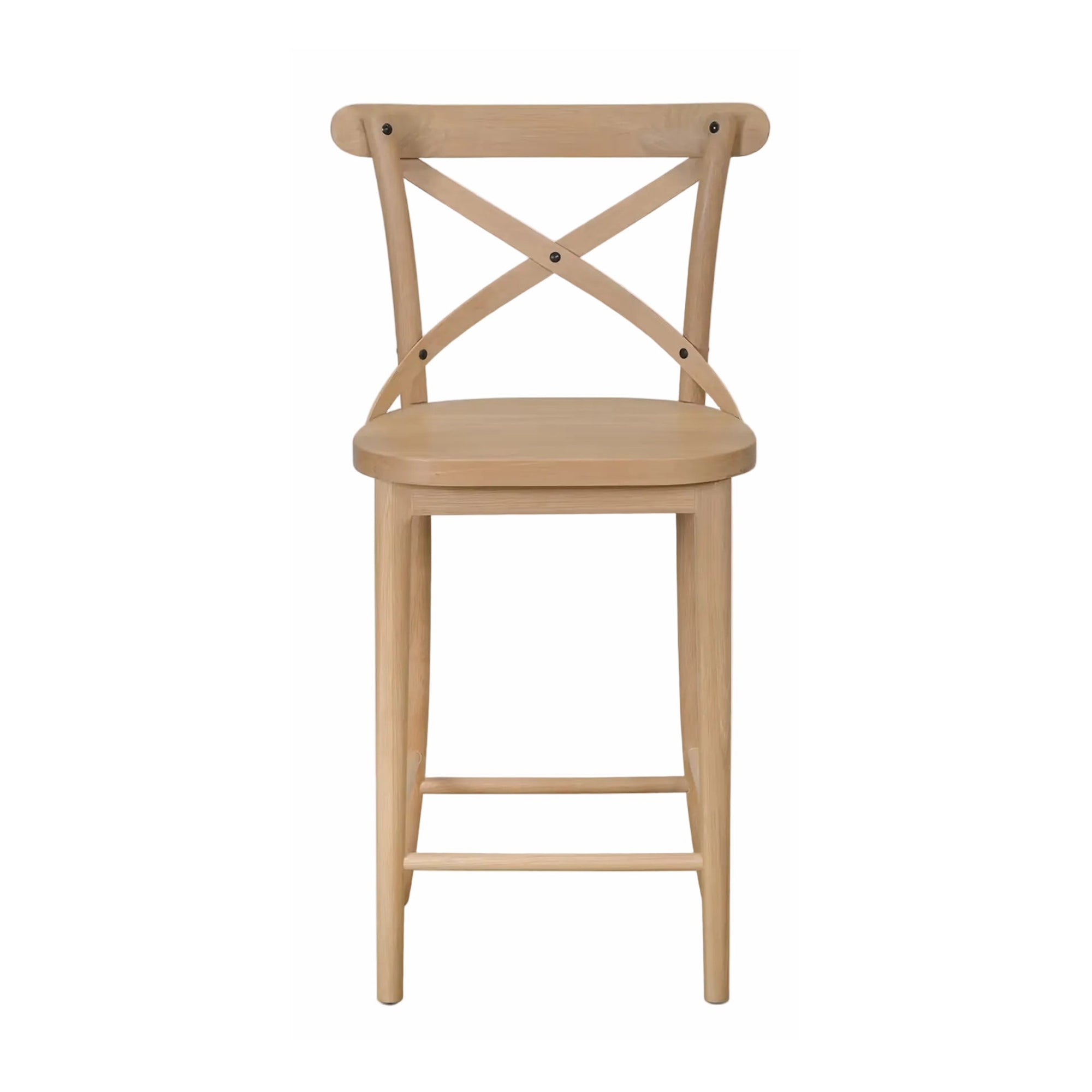 Ferndale Cross Back Bar Stool Natural