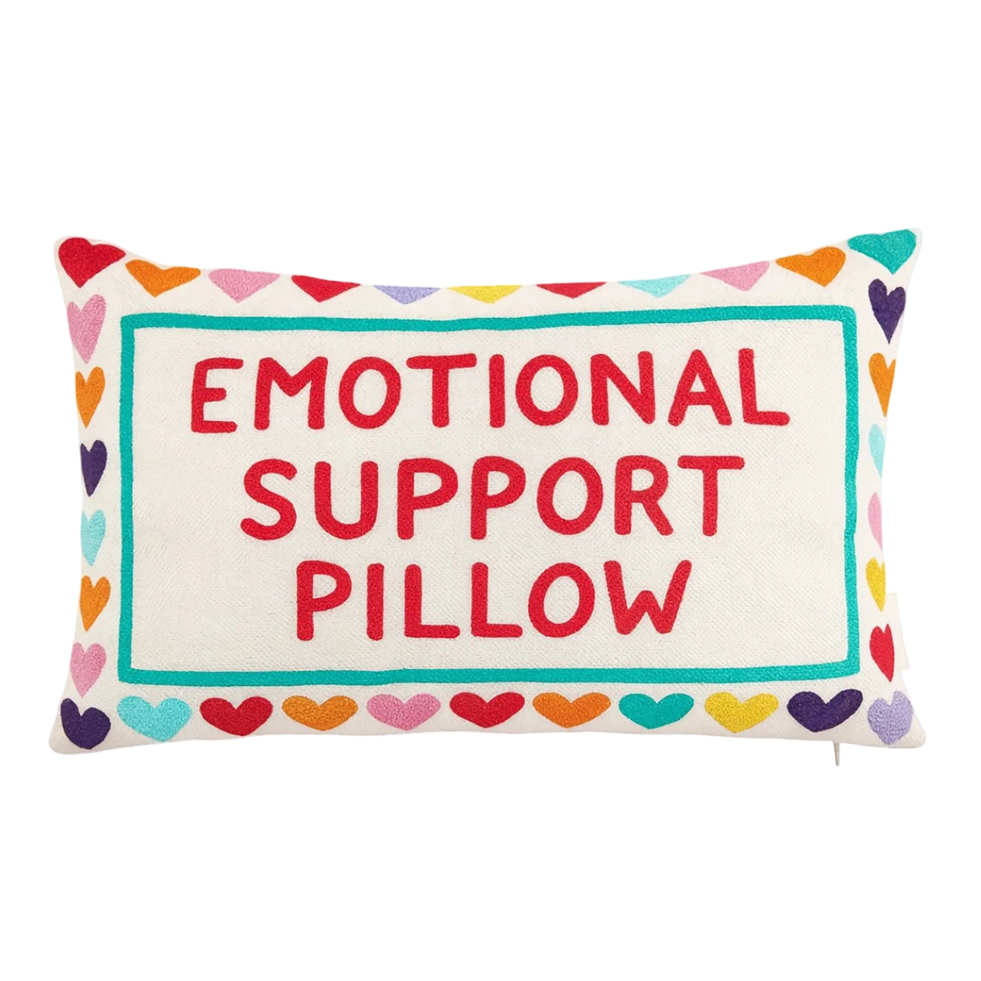 Funny Needlepoint Pillow – Emotional Support Pillow