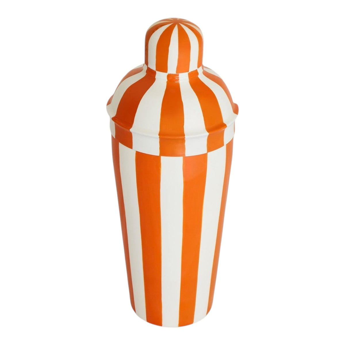 Cocktail Shaker, Tangerine Stripe