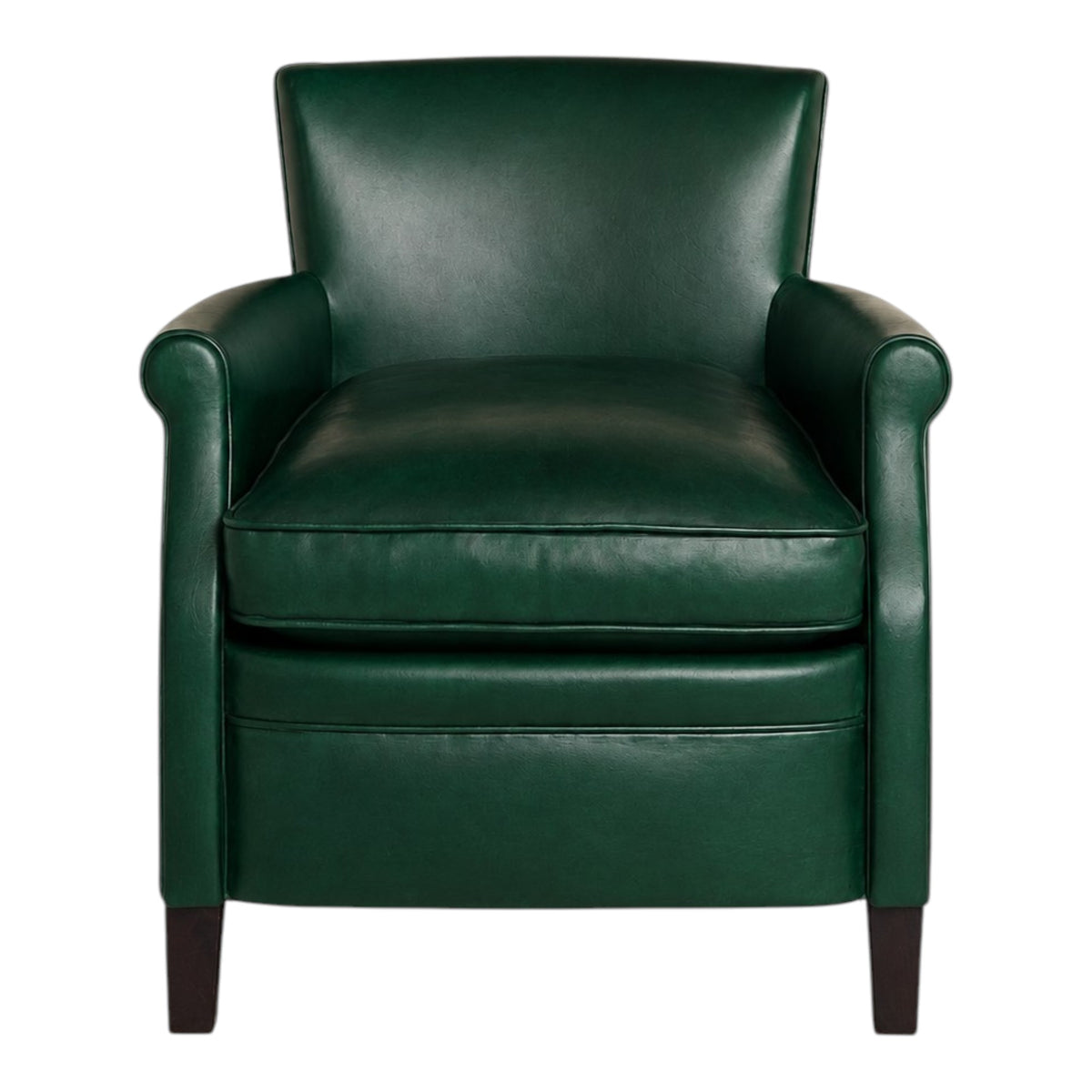 Green Leather Club Chair