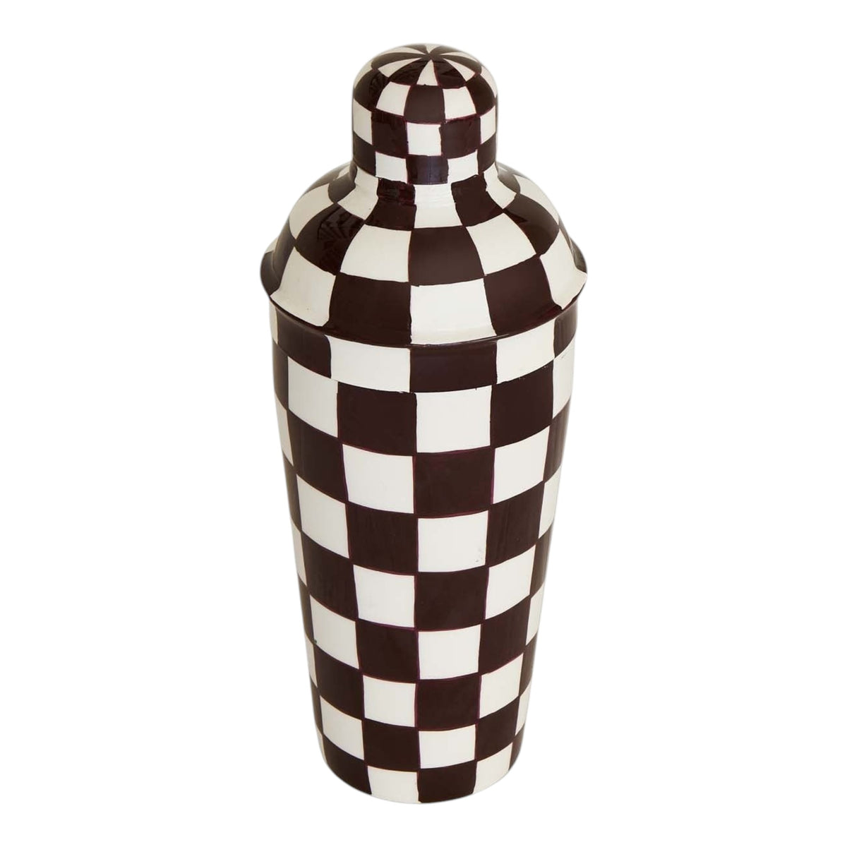 Cocktail Shaker, Chocolate Chequered