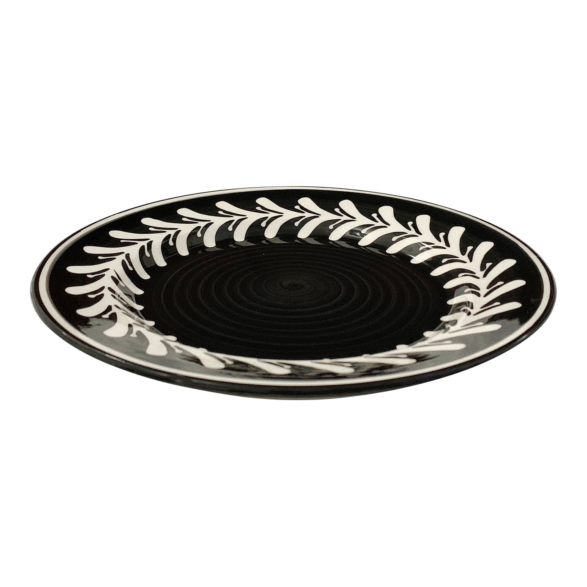 Side Plate - Dark Helecho - Jet Black