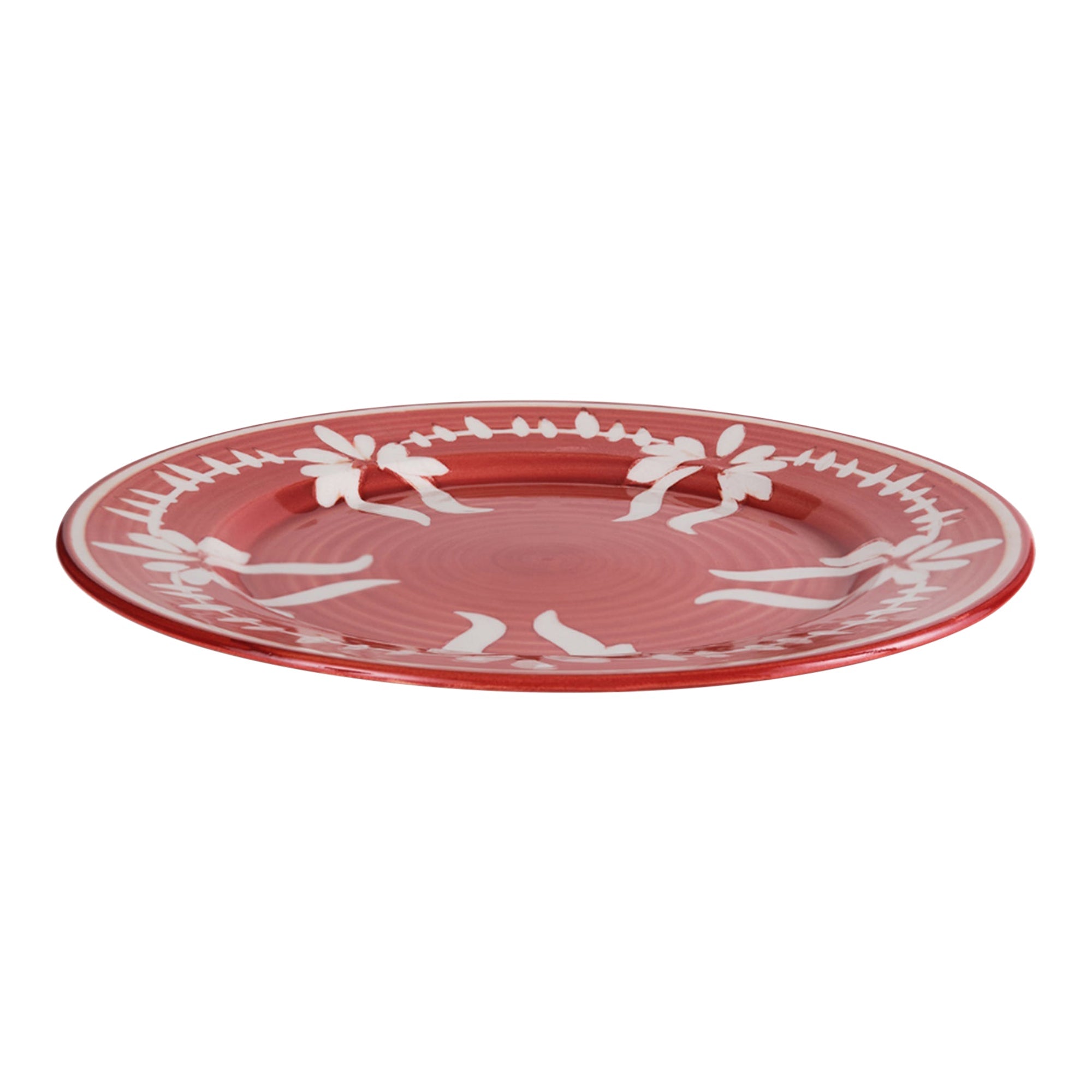 Flor Dinner Plate | Rust Red