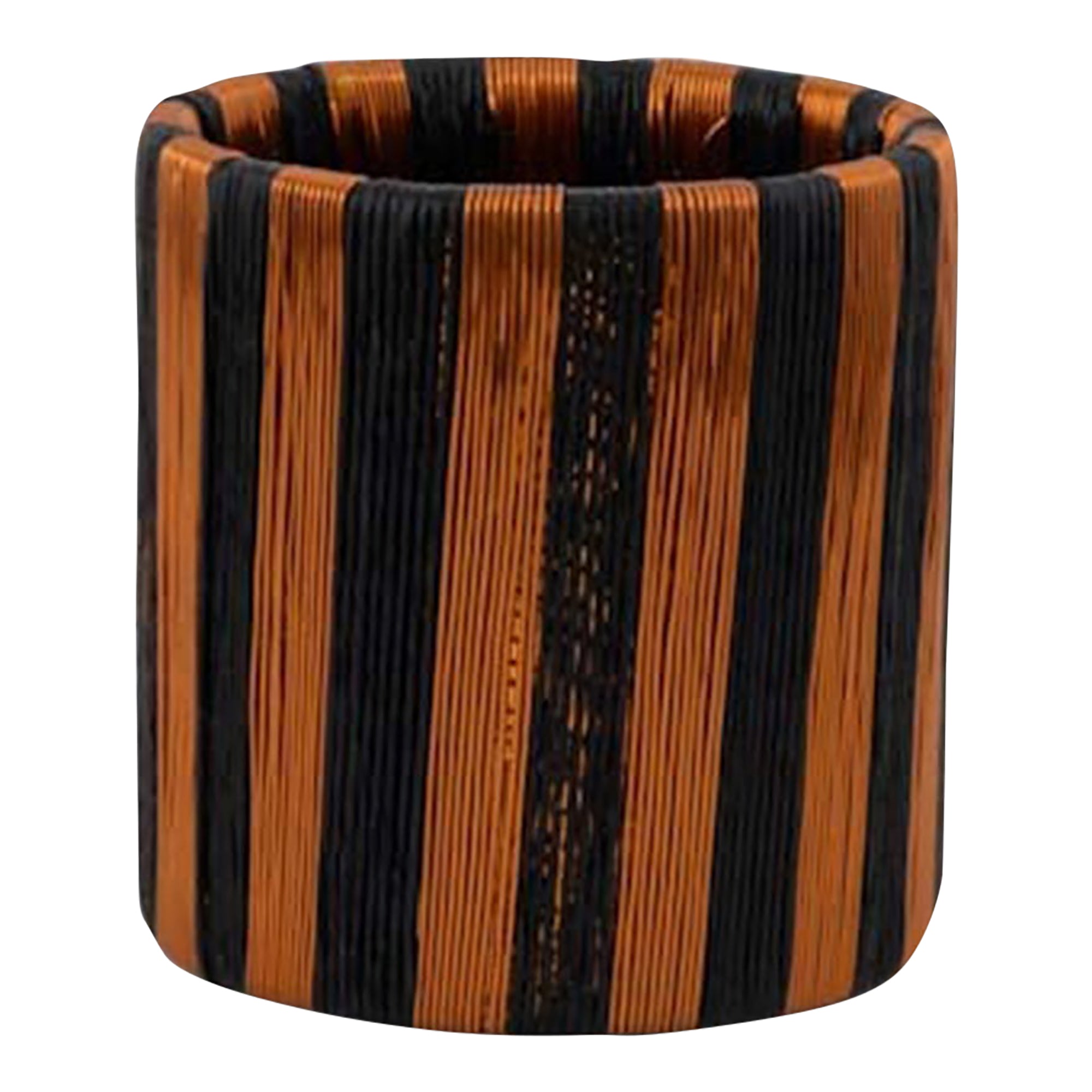 Pacifico Copper Napkin Ring Rayas - Black