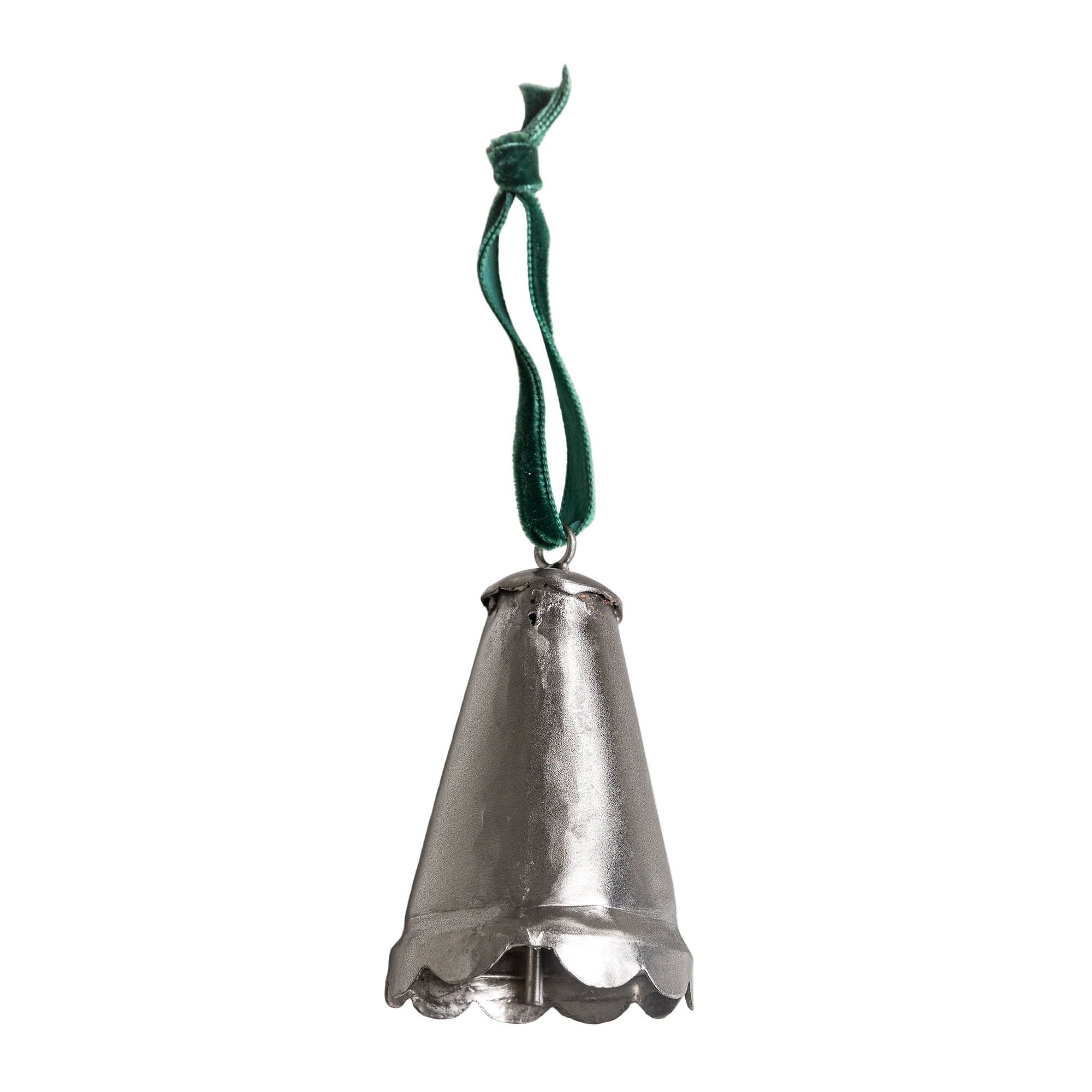 Scallop Brass Bell Ornament