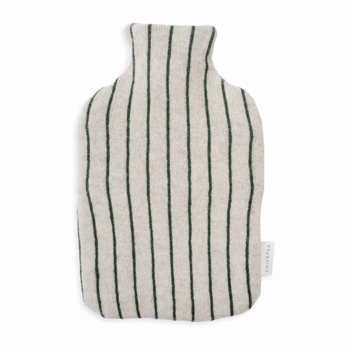 Green Wide Stripe Hot Water Bottle