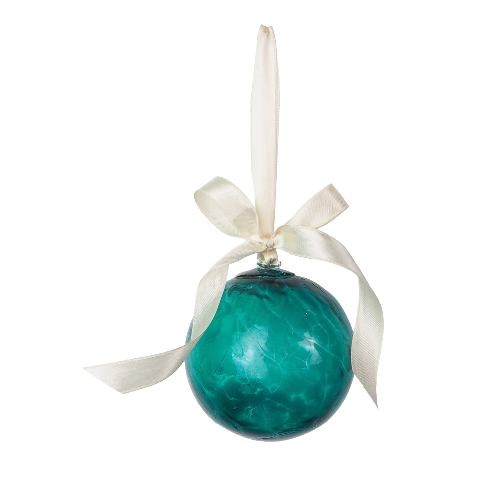 Turquoise Antique Glass Bauble