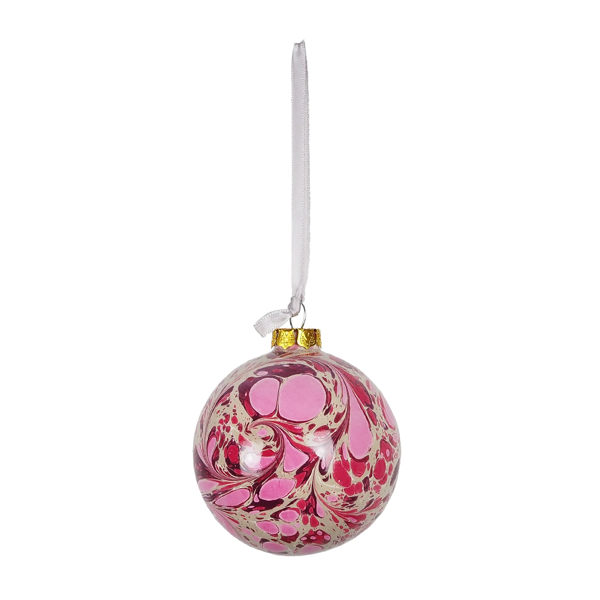 Large Berry Marbled Bauble