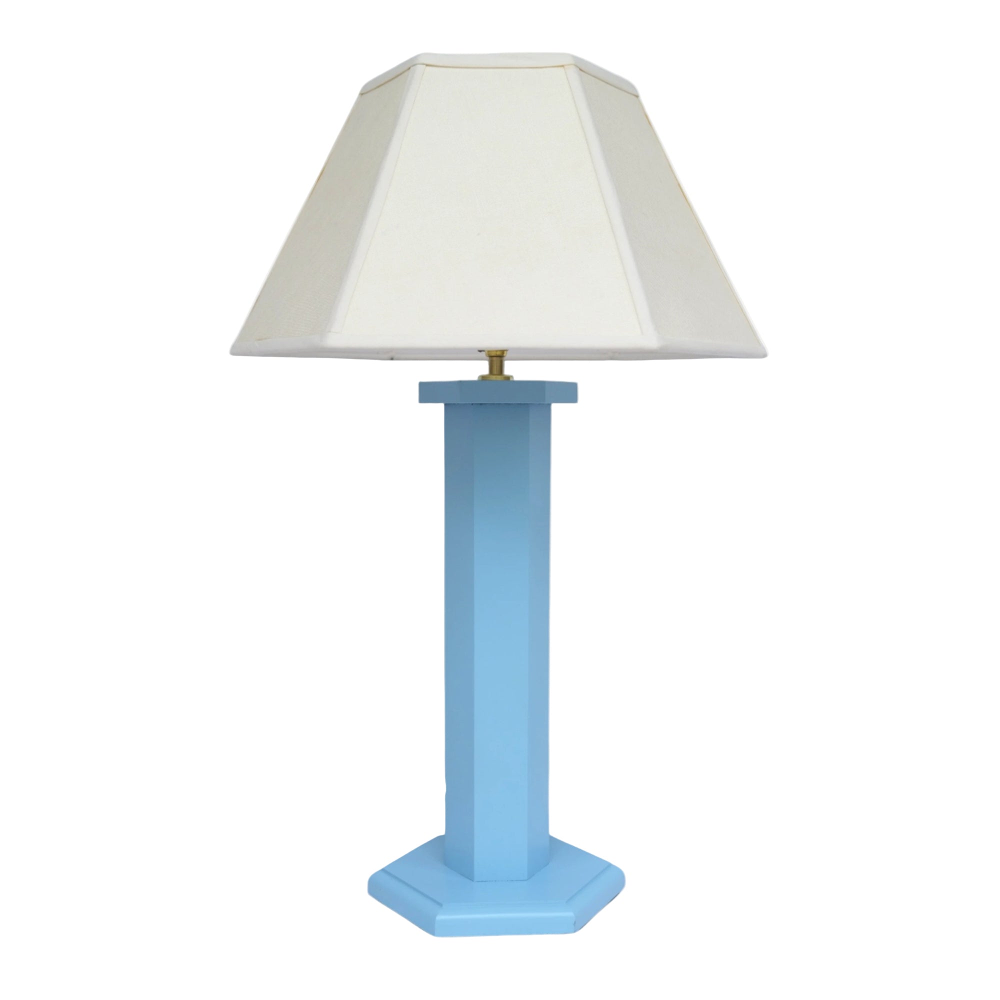 Hexagon Table Lamp - Beaufort Blue