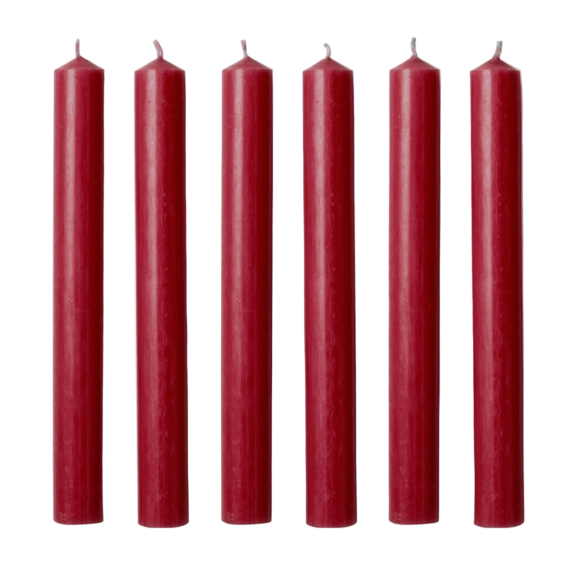 Aster Red Dinner Candles