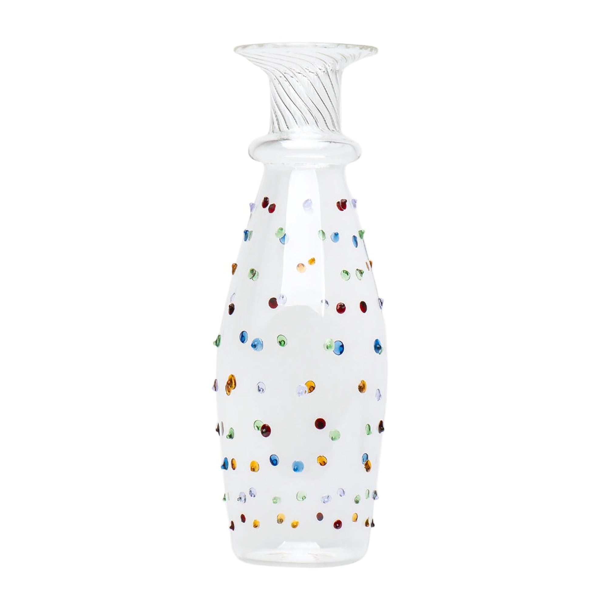 Multicoloured Pom Glass Carafe