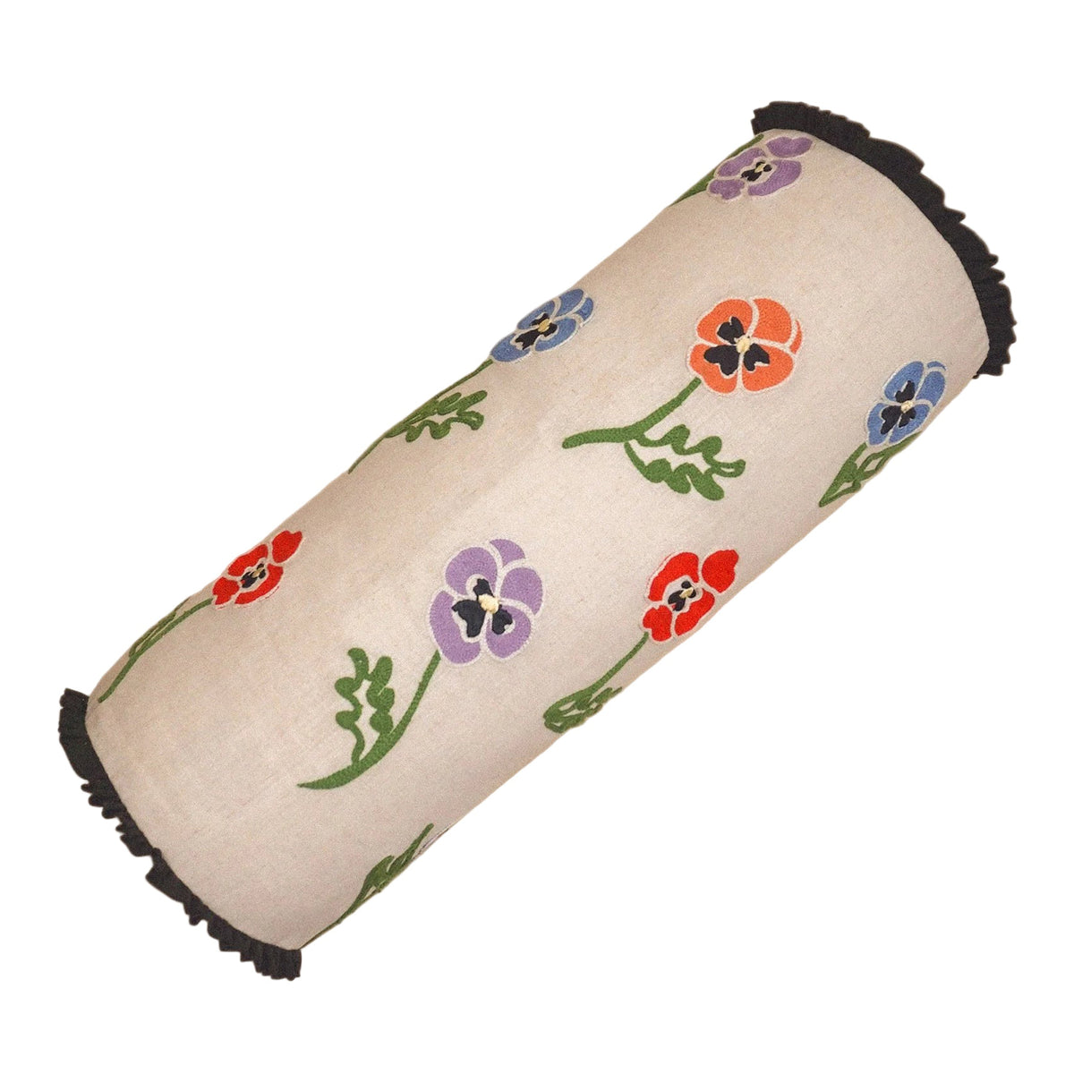 Winter Pansy Bolster