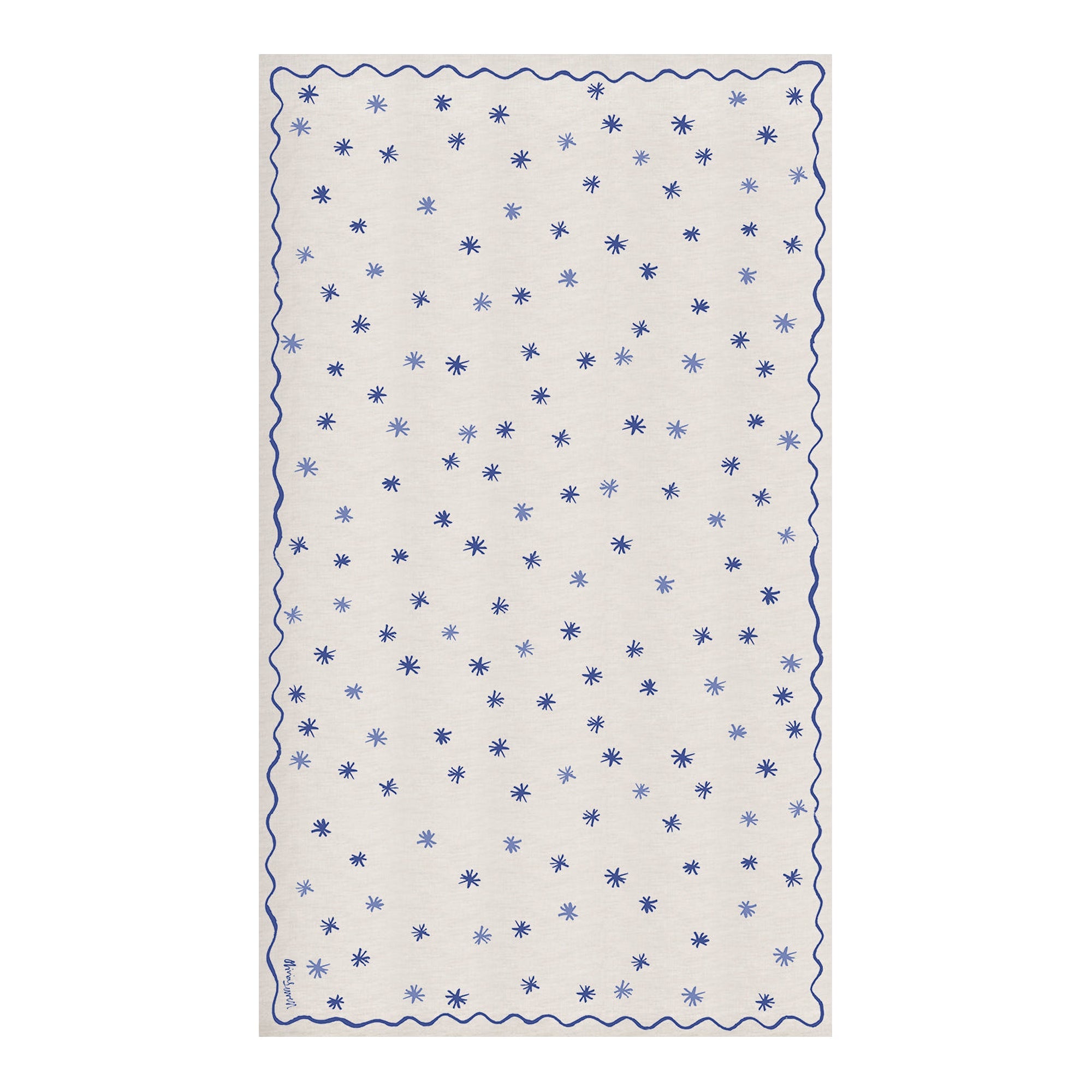 Stars & Squiggles Linen Tablecloth