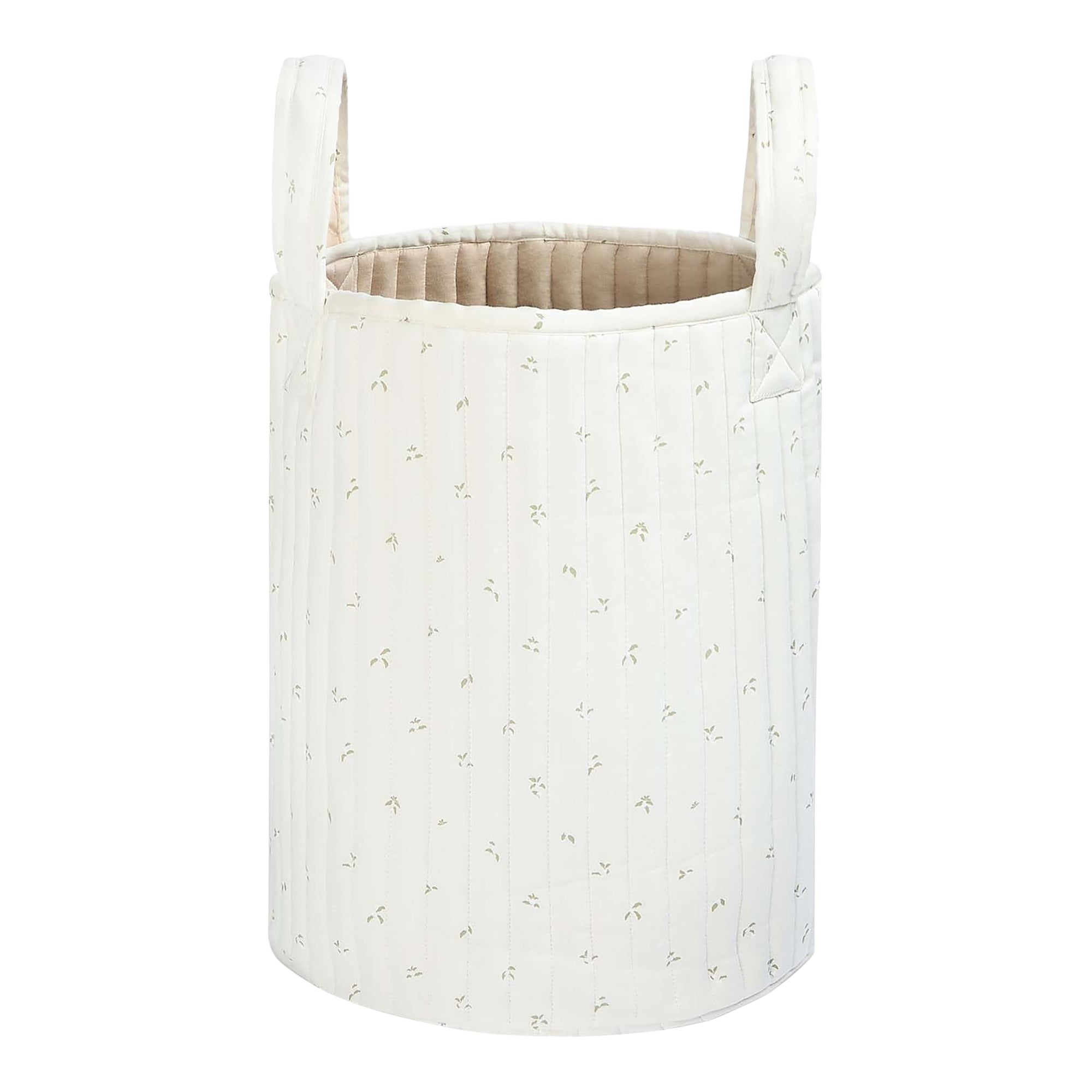 Large Quilted Storage Basket | Nettle Scatter & Birch