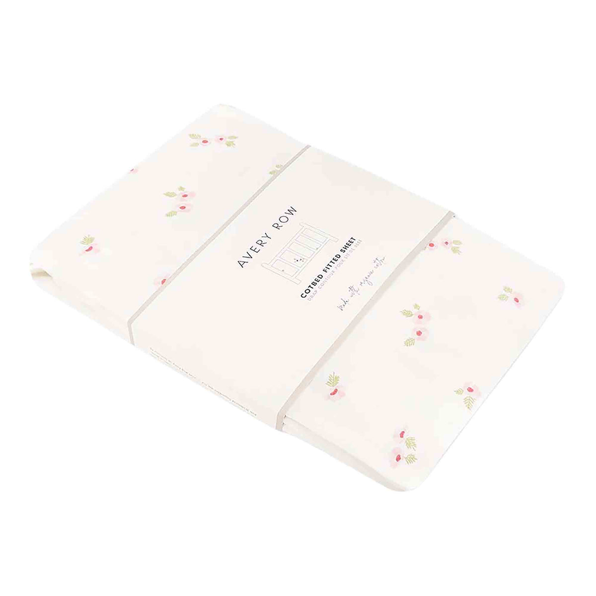 Organic Cotbed Fitted Sheet - Anemone