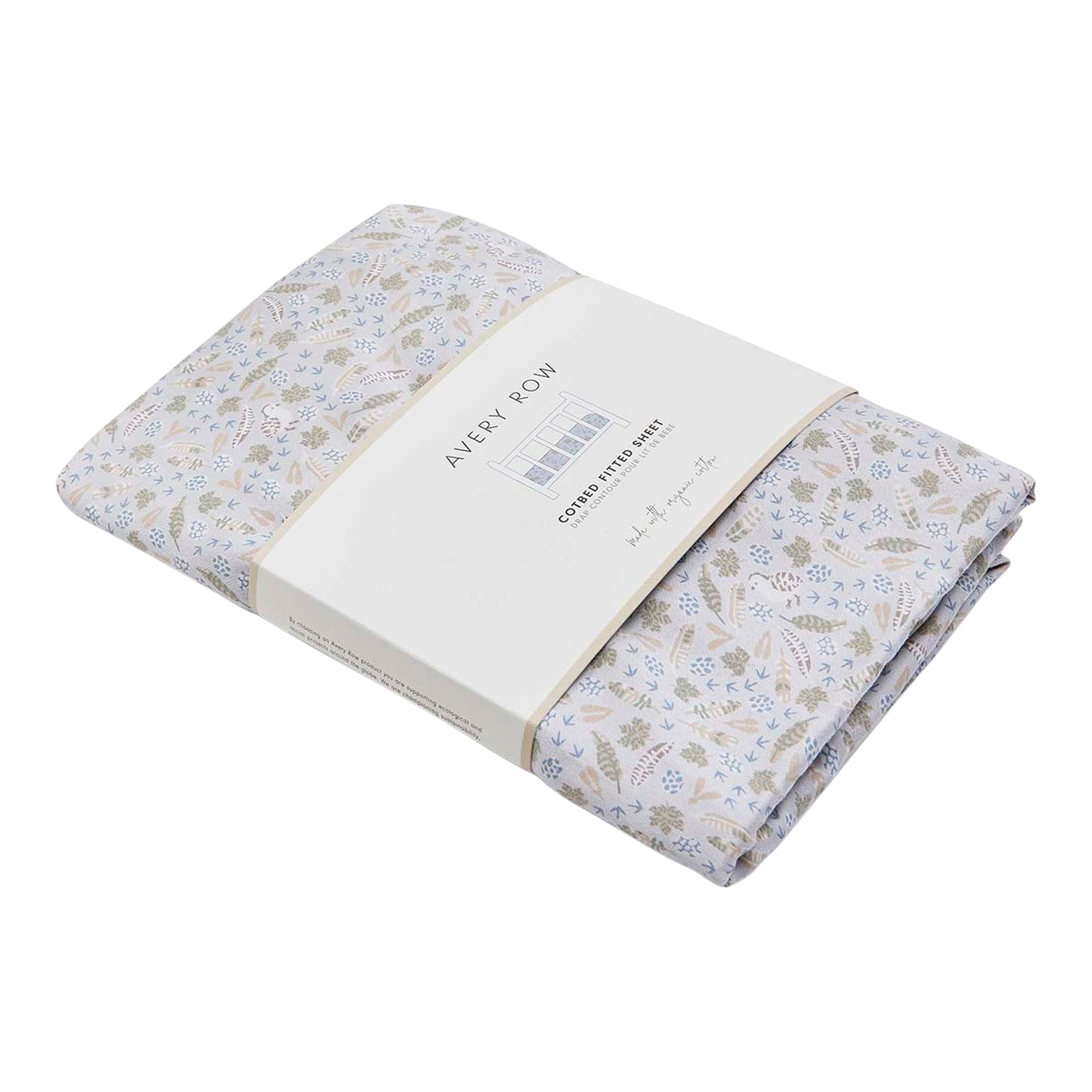 Organic Cotbed Fitted Sheet - Nature Trail