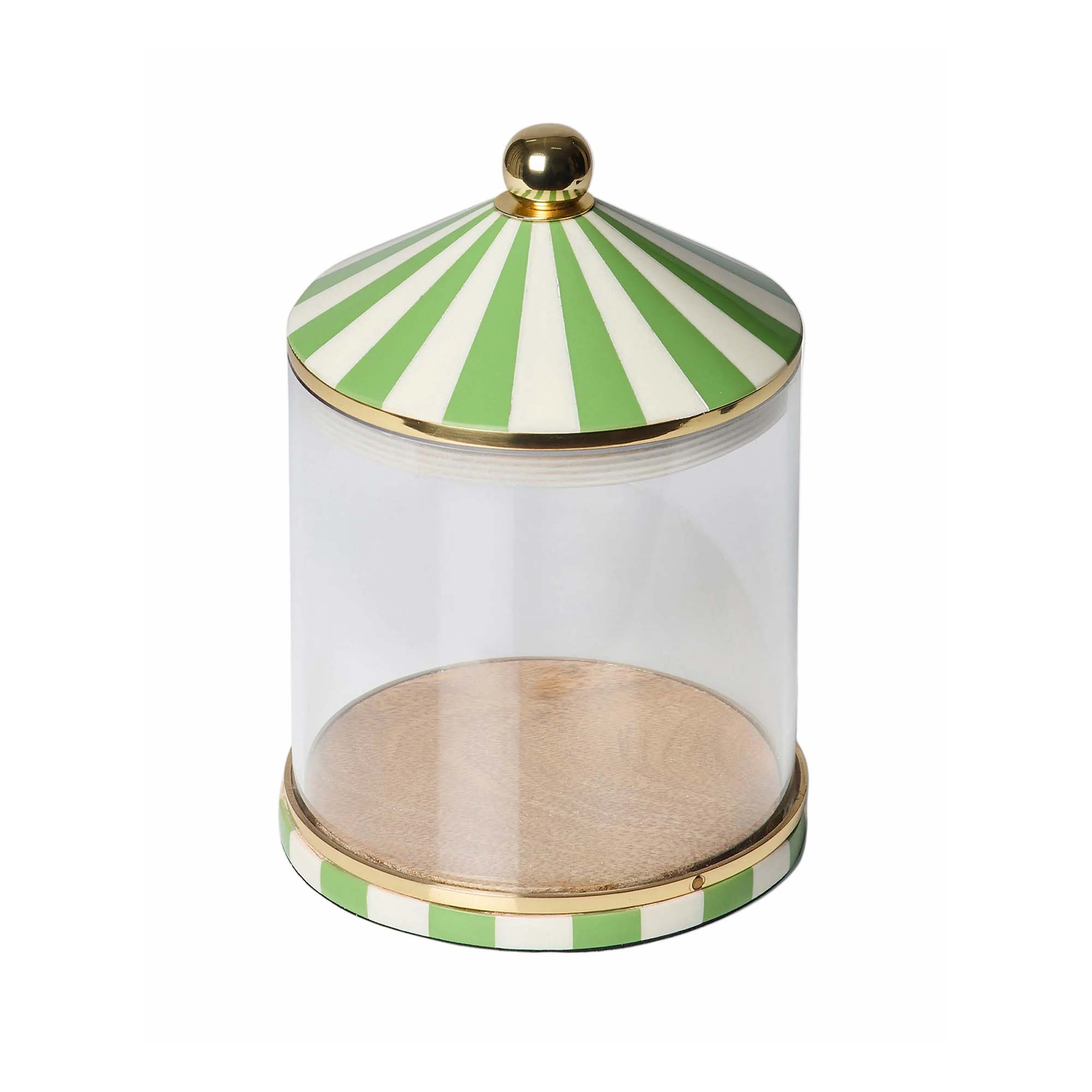 Circus Storage Jar | Green and White