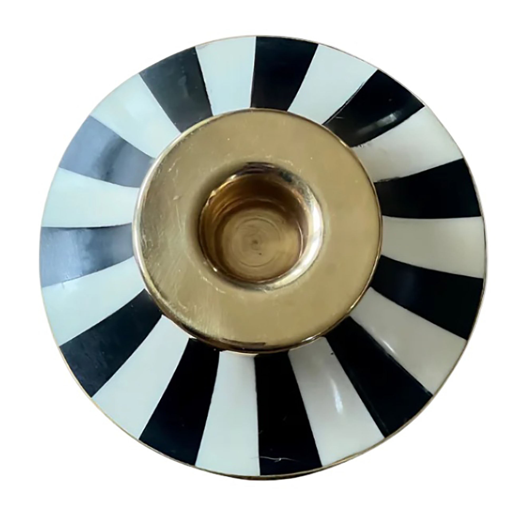 Circus Candleholder | Black | Striped