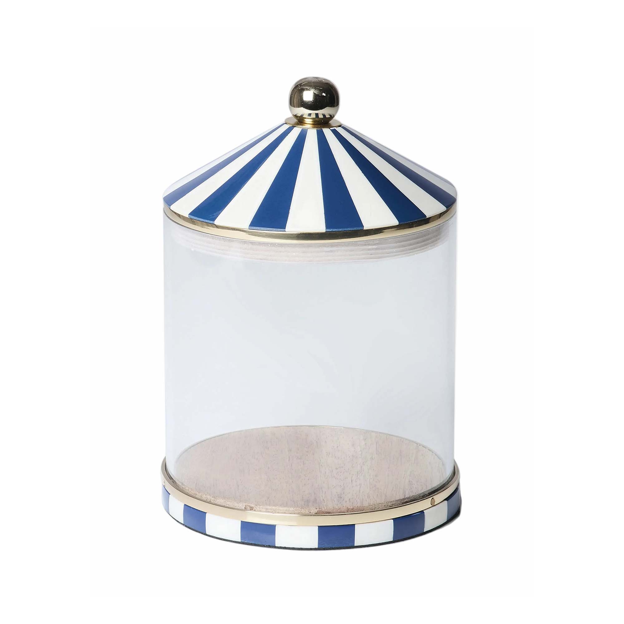 Circus Storage Jar | Blue and White