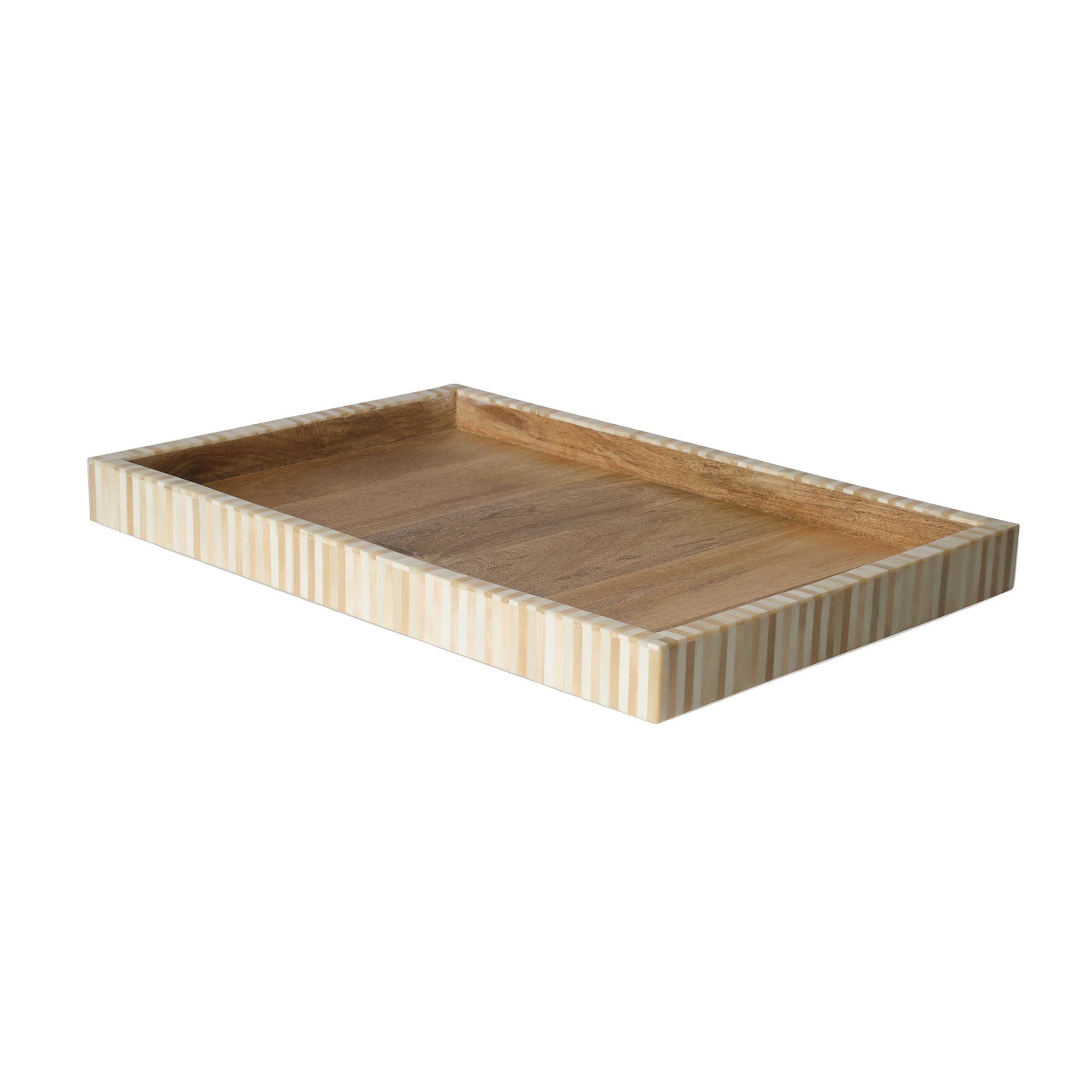 Rectangular Inlay Tray | Extra Large | Beige | Striped