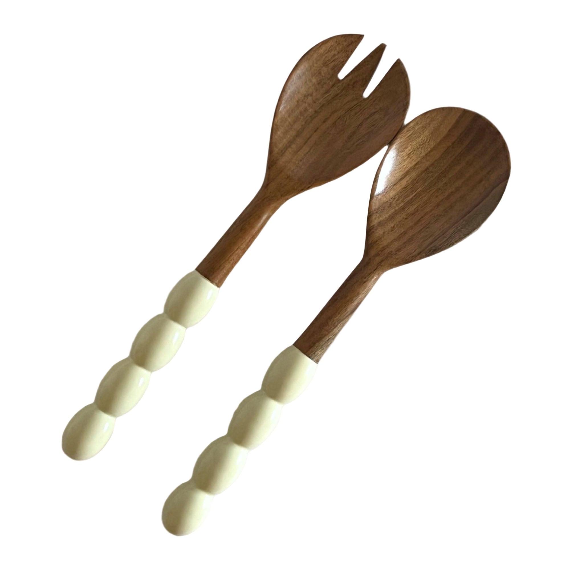 Bobbin Salad Servers | Mushroom