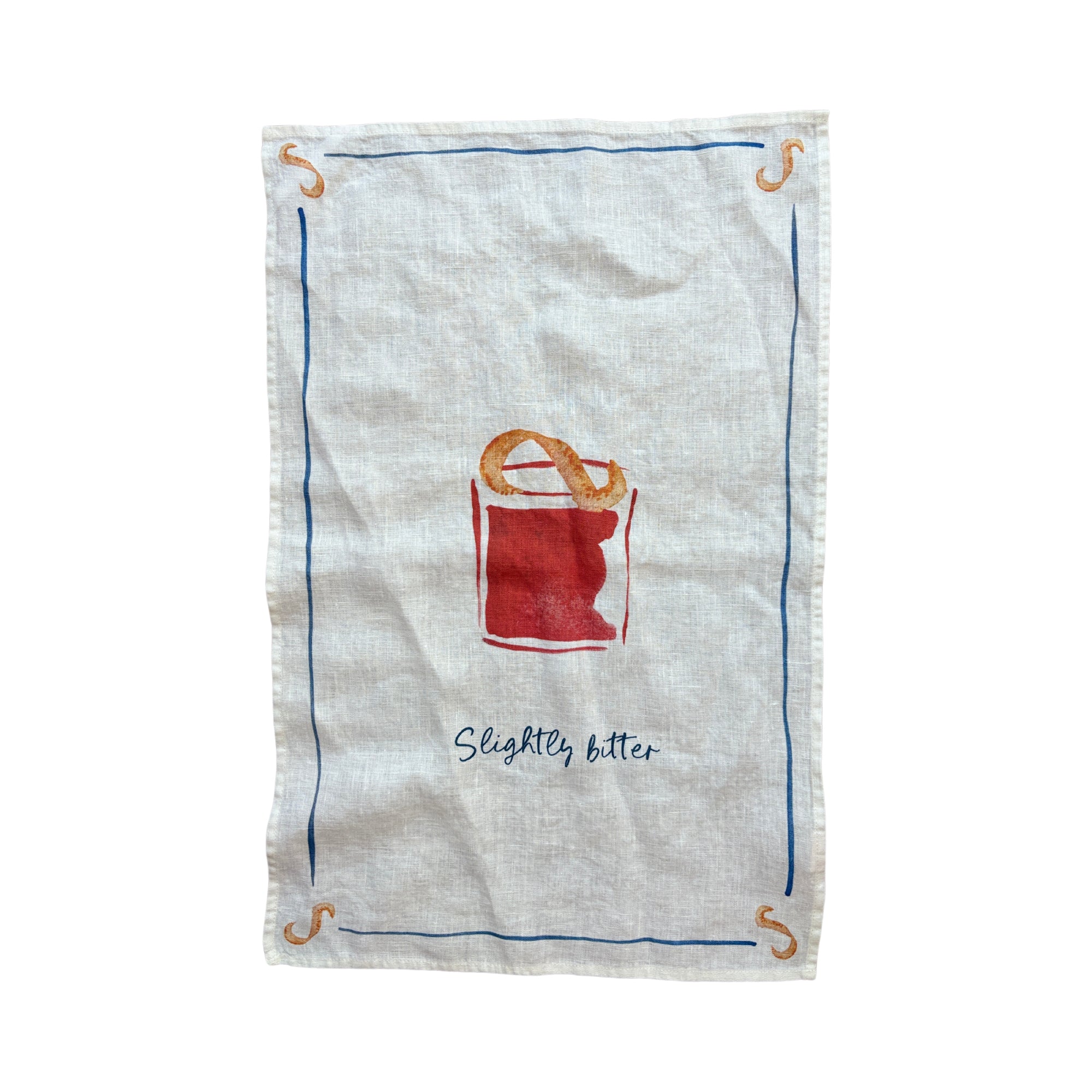 Negroni - Slightly Bitter Linen Teatowel