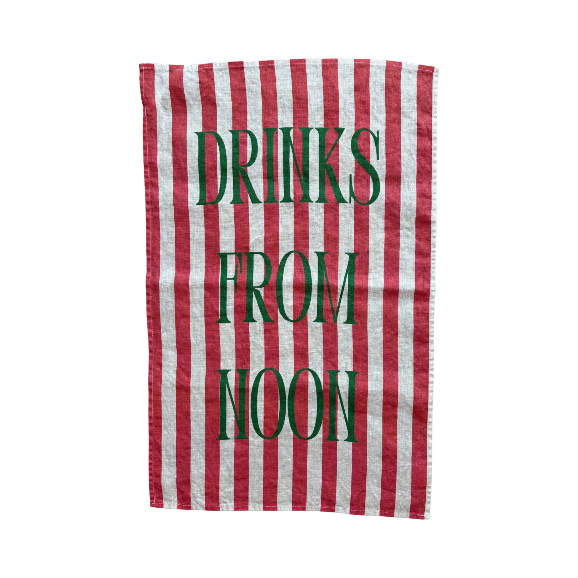 Drinks From Noon - Tennis Linen Teatowel